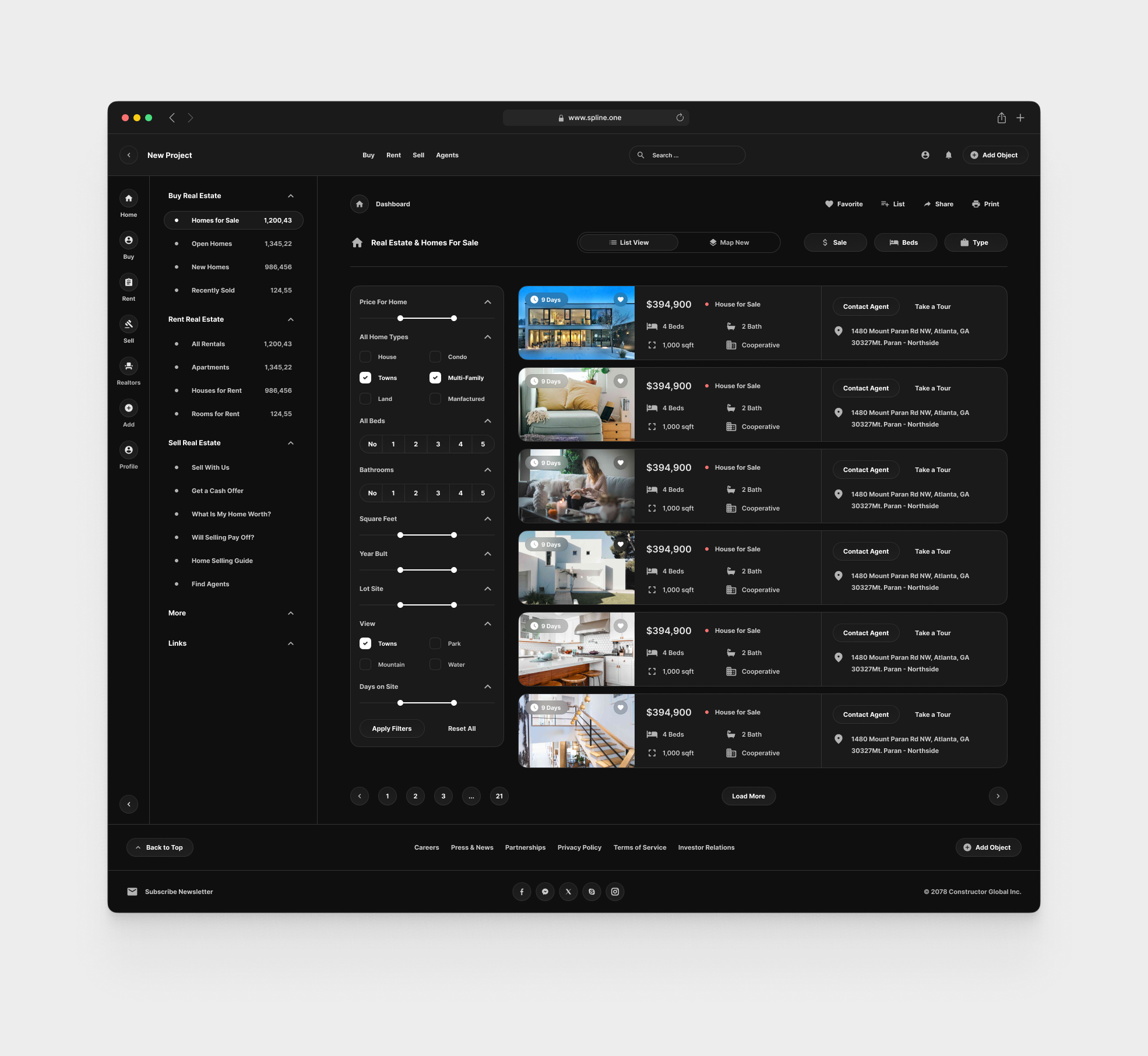Real Estate for Figma Templates (0023)