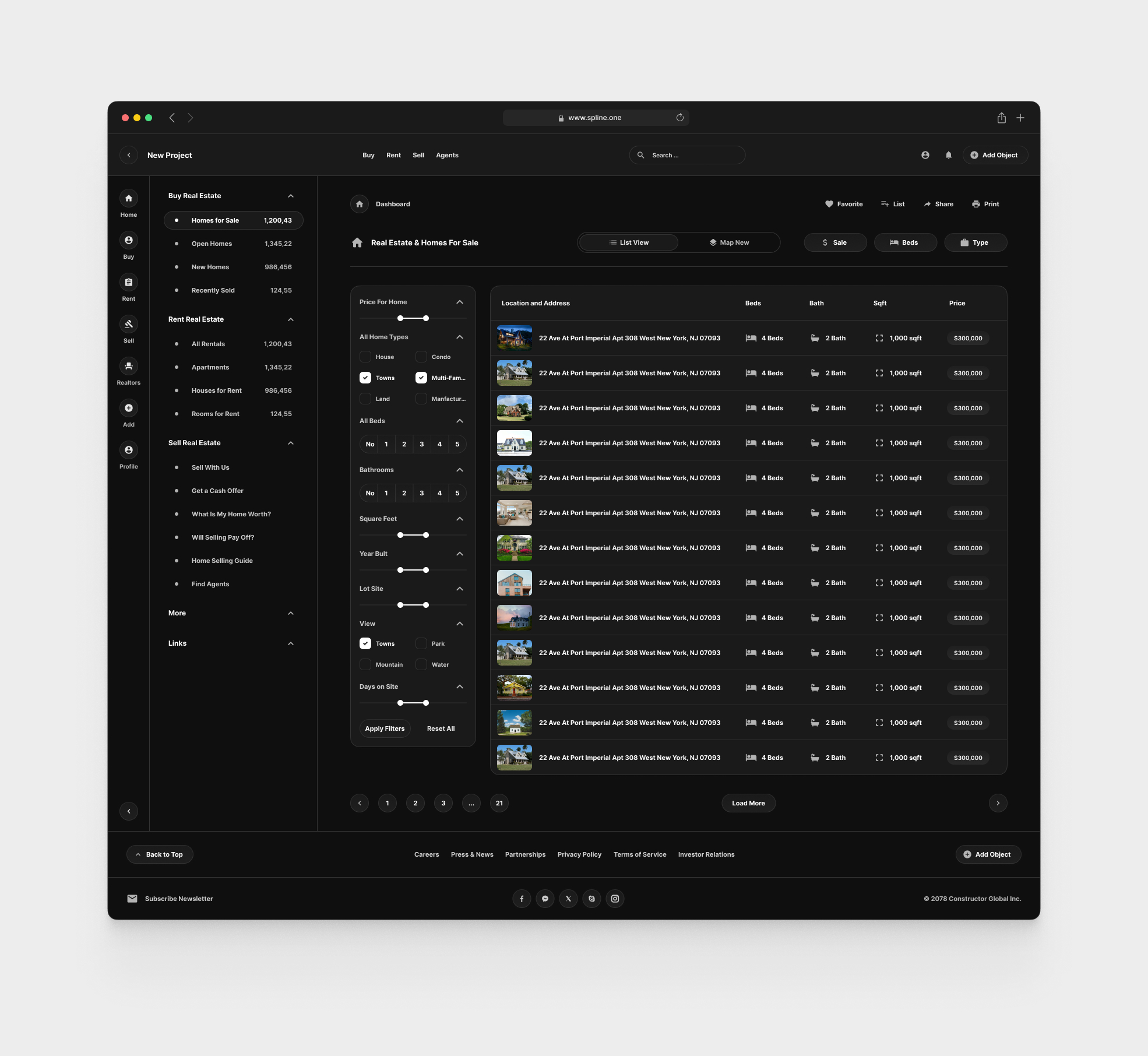 Real Estate for Figma Templates (0023)
