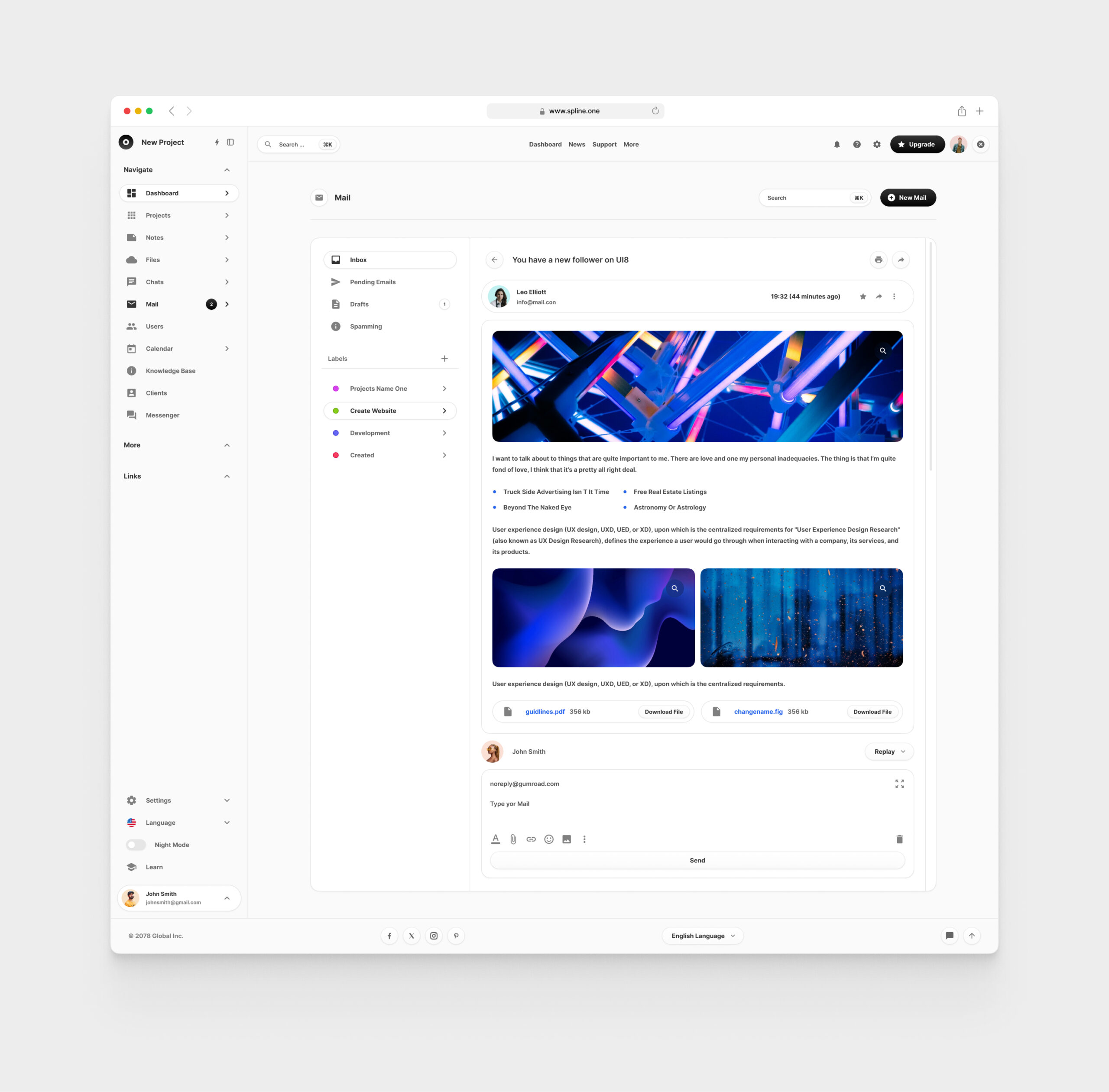 Mail for Figma Template