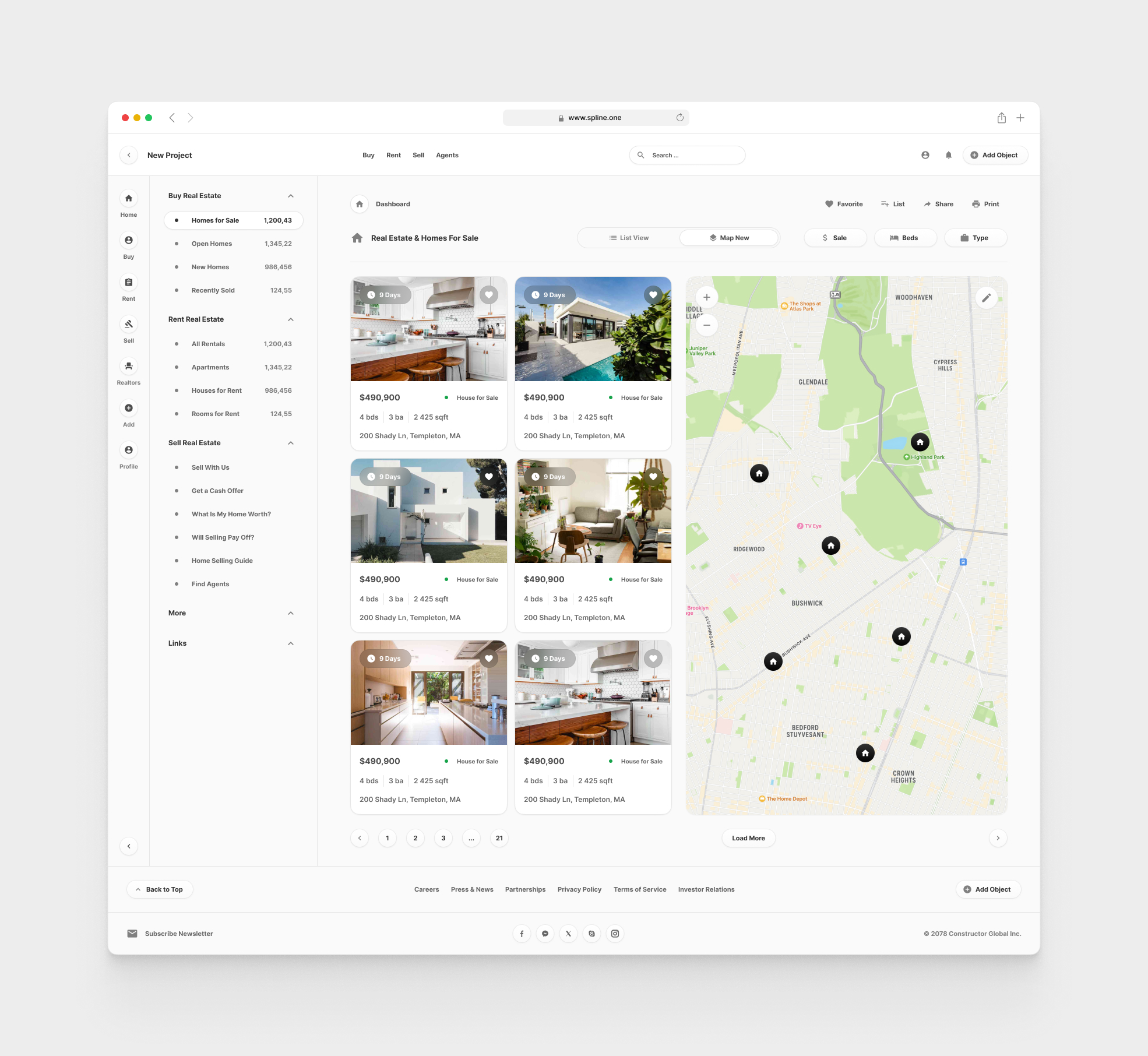 Real Estate for Figma Templates (0023)