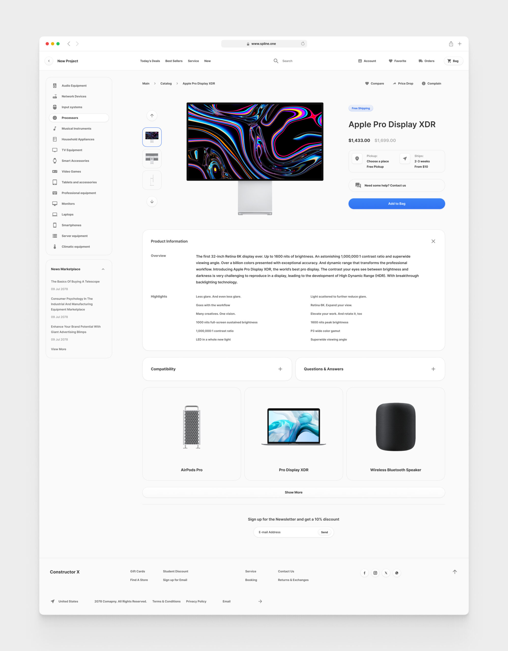 Electronic Store for Figma Templates (0035)