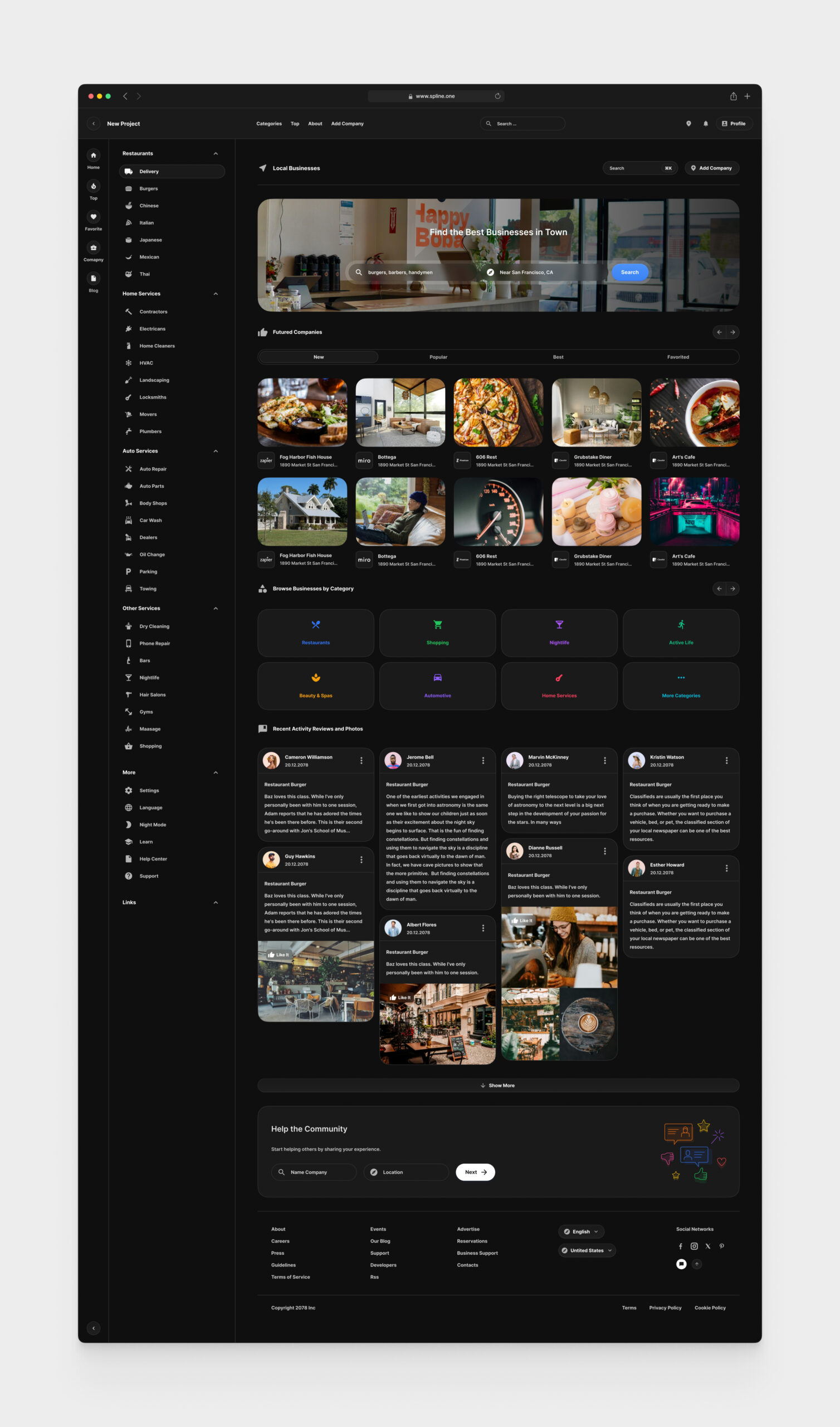 Local Business for Figma Templates (0031)