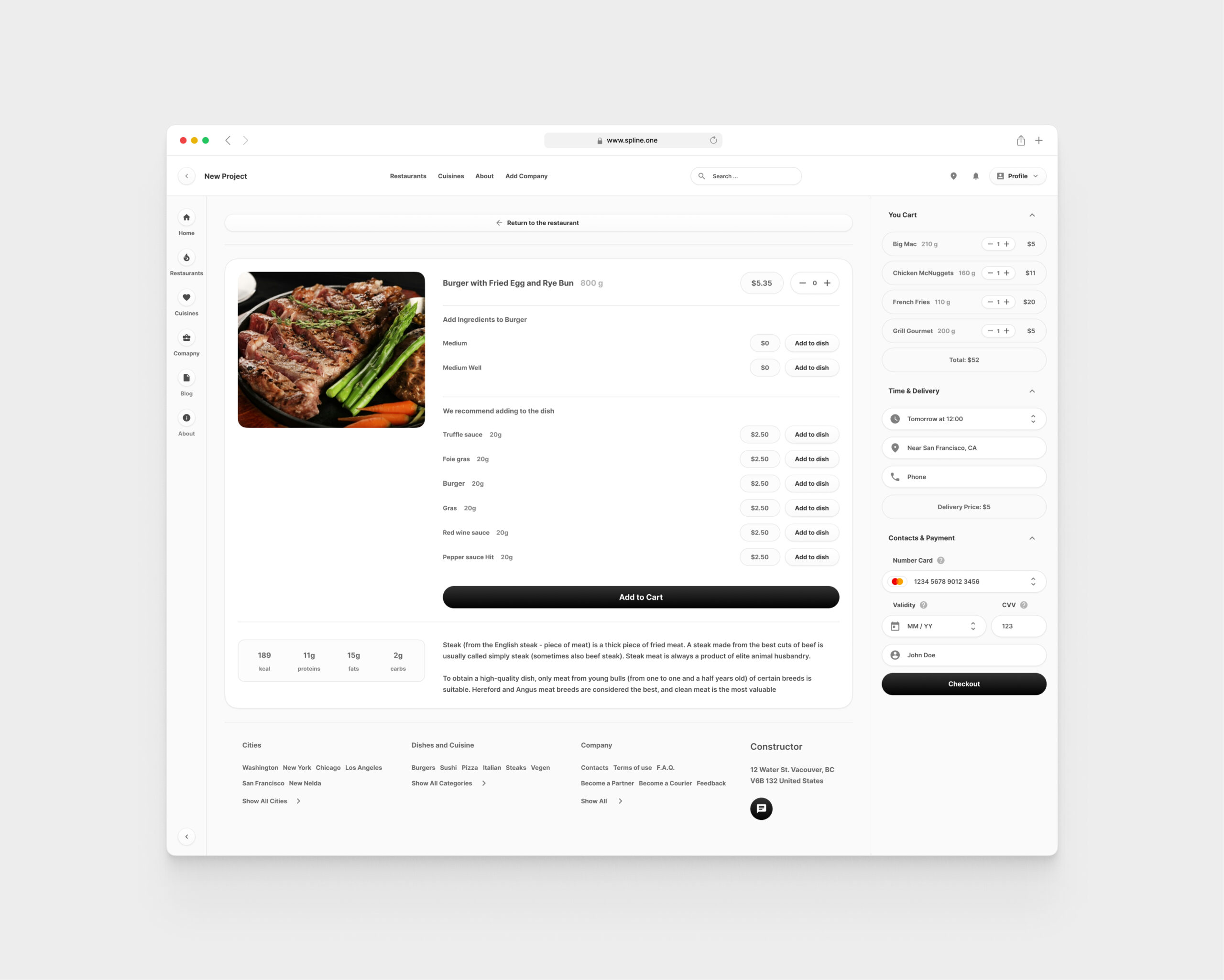 Food Delivery for Figma Templates (0030)