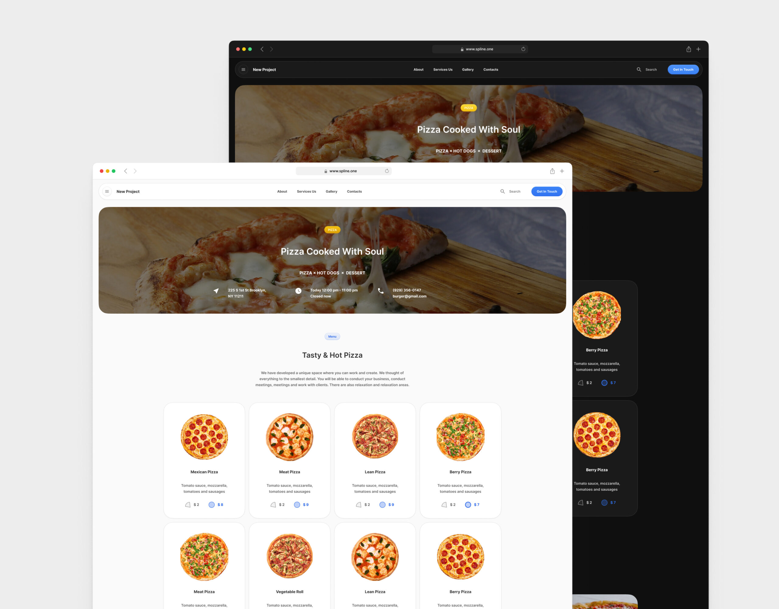 Pizza Template for Figma (0061)
