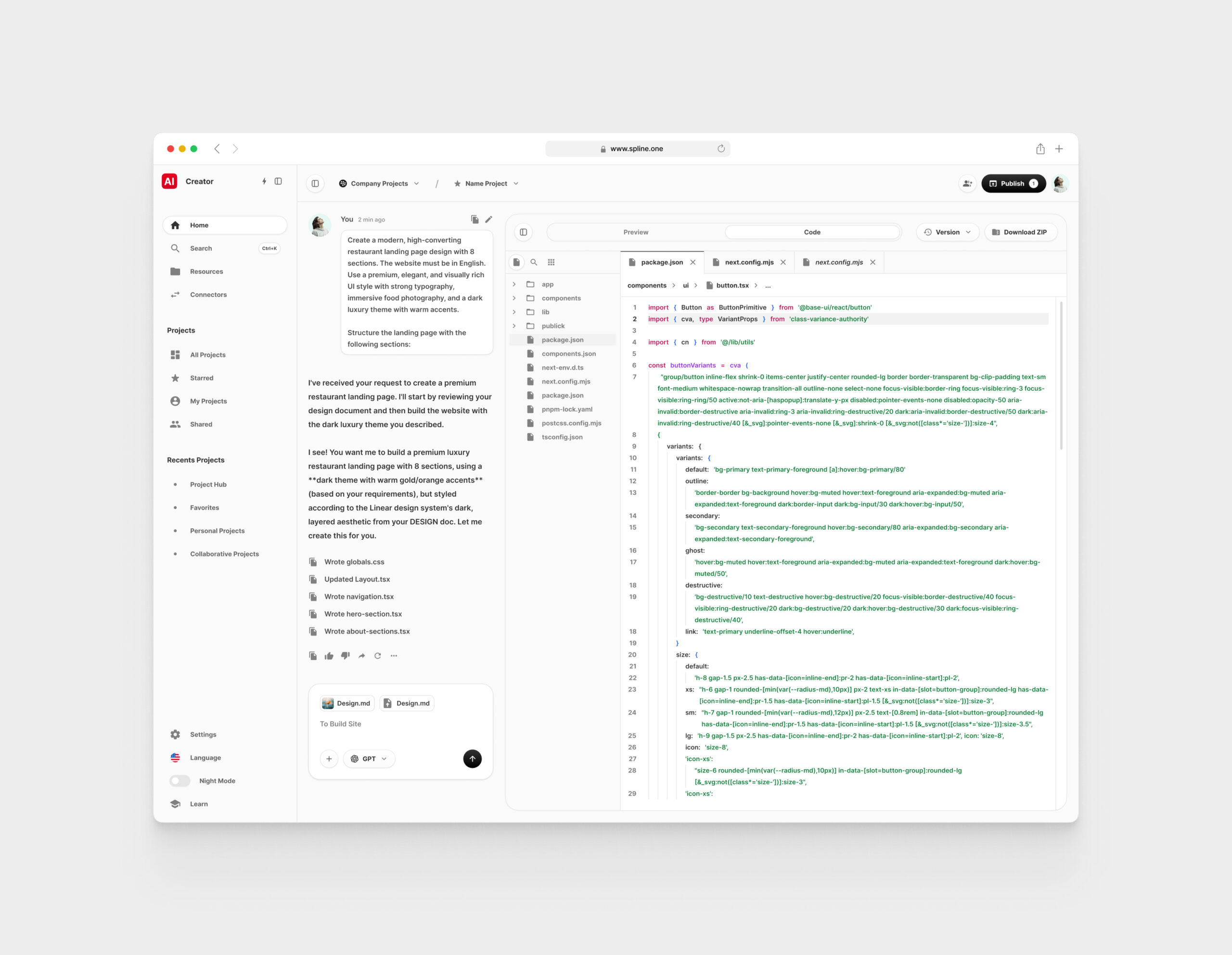 AI Web Generate for Figma Templates (0022)