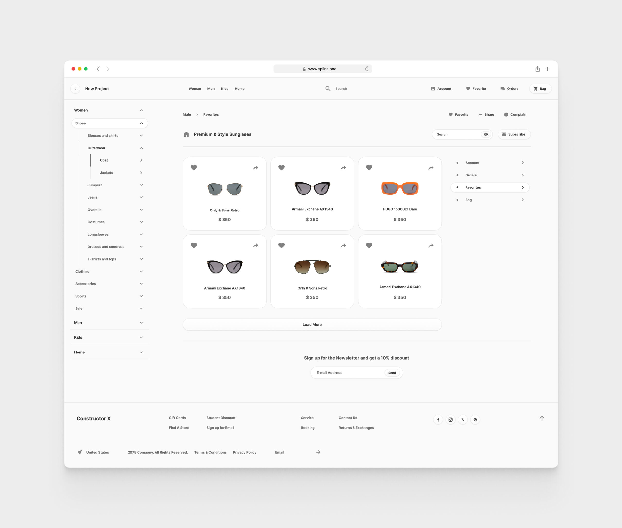 Sport Store for Figma Templates (0040)
