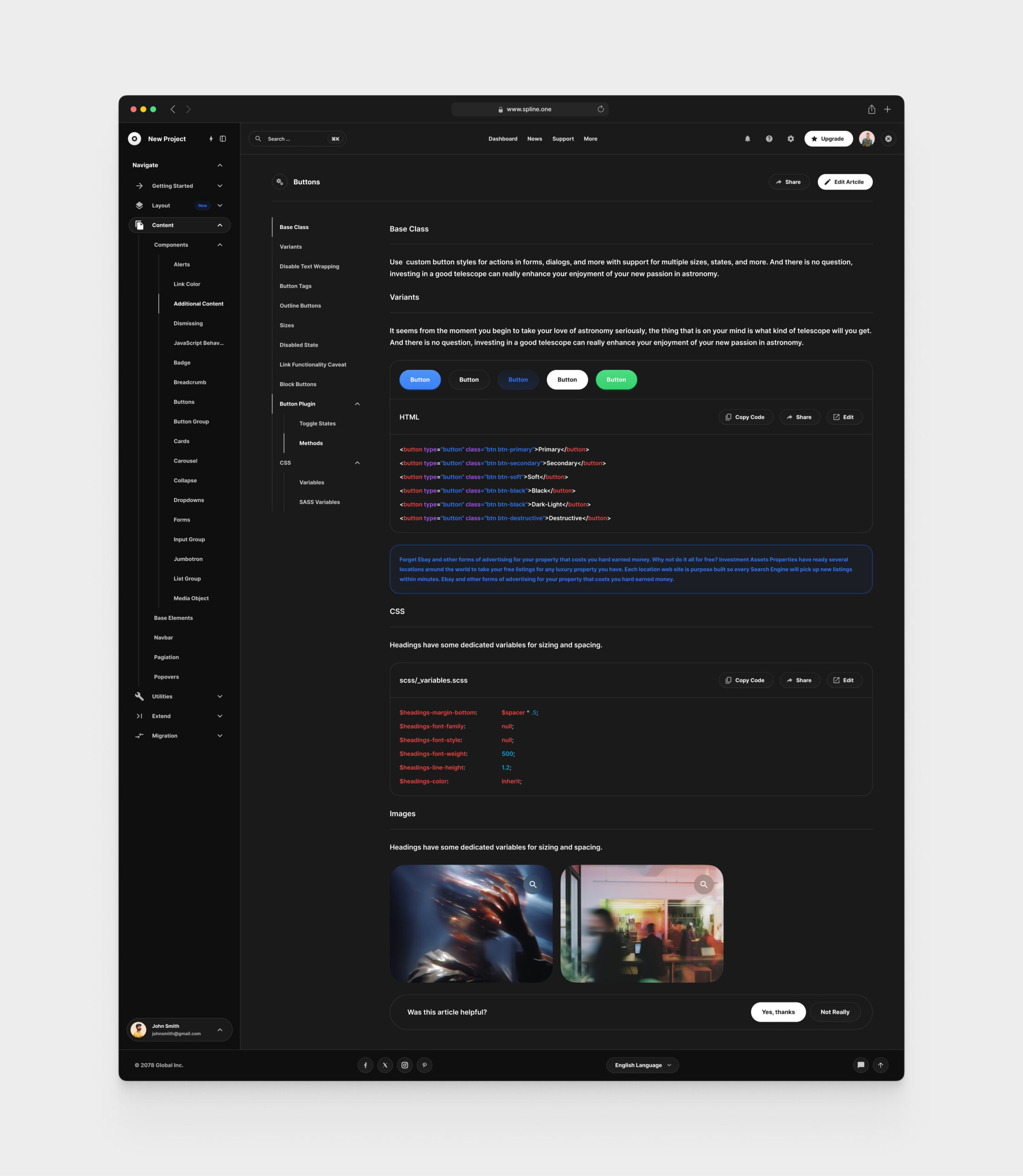 Knowledge Base for Figma Template