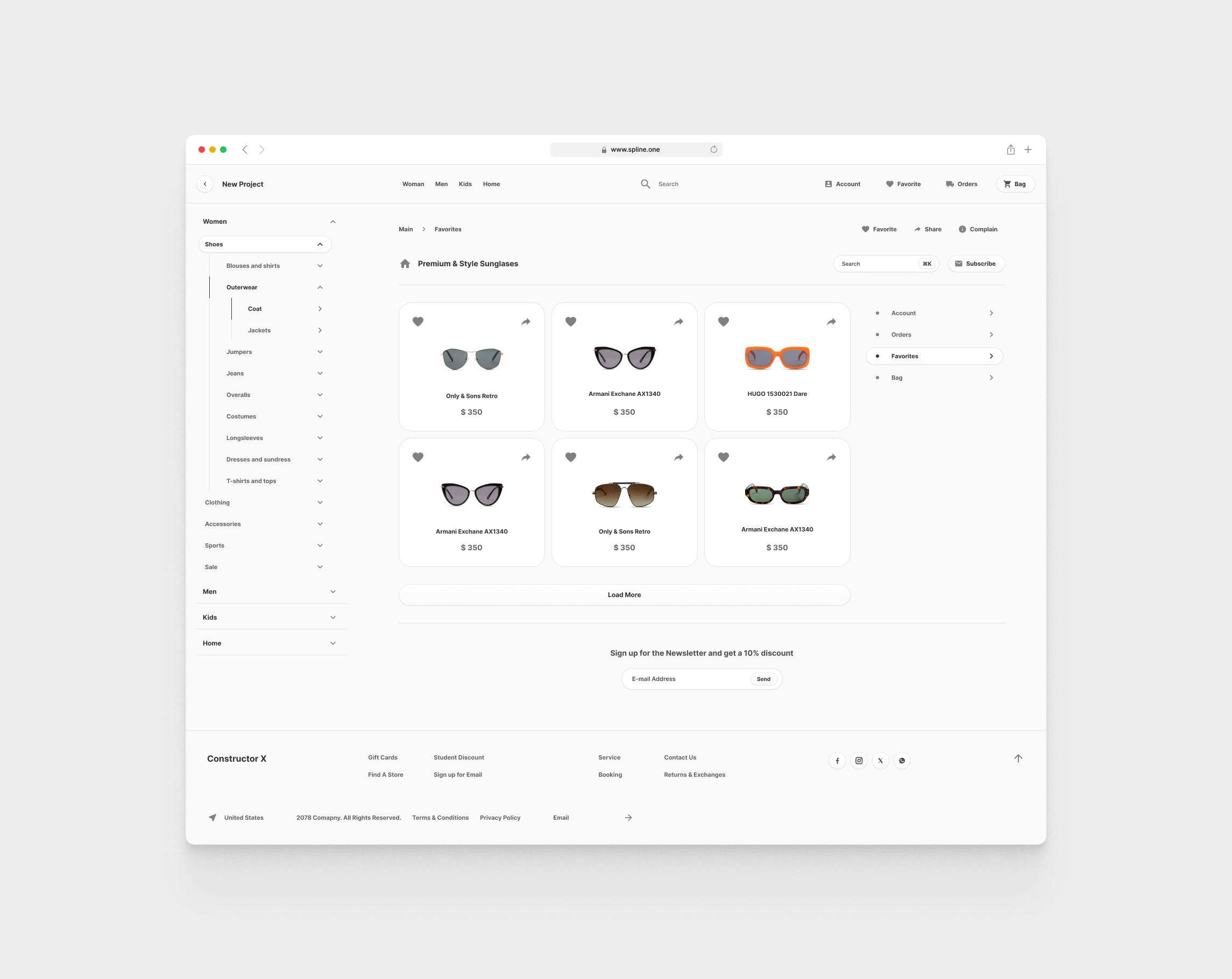 Clothes Store for Figma Tempaltes (0039)