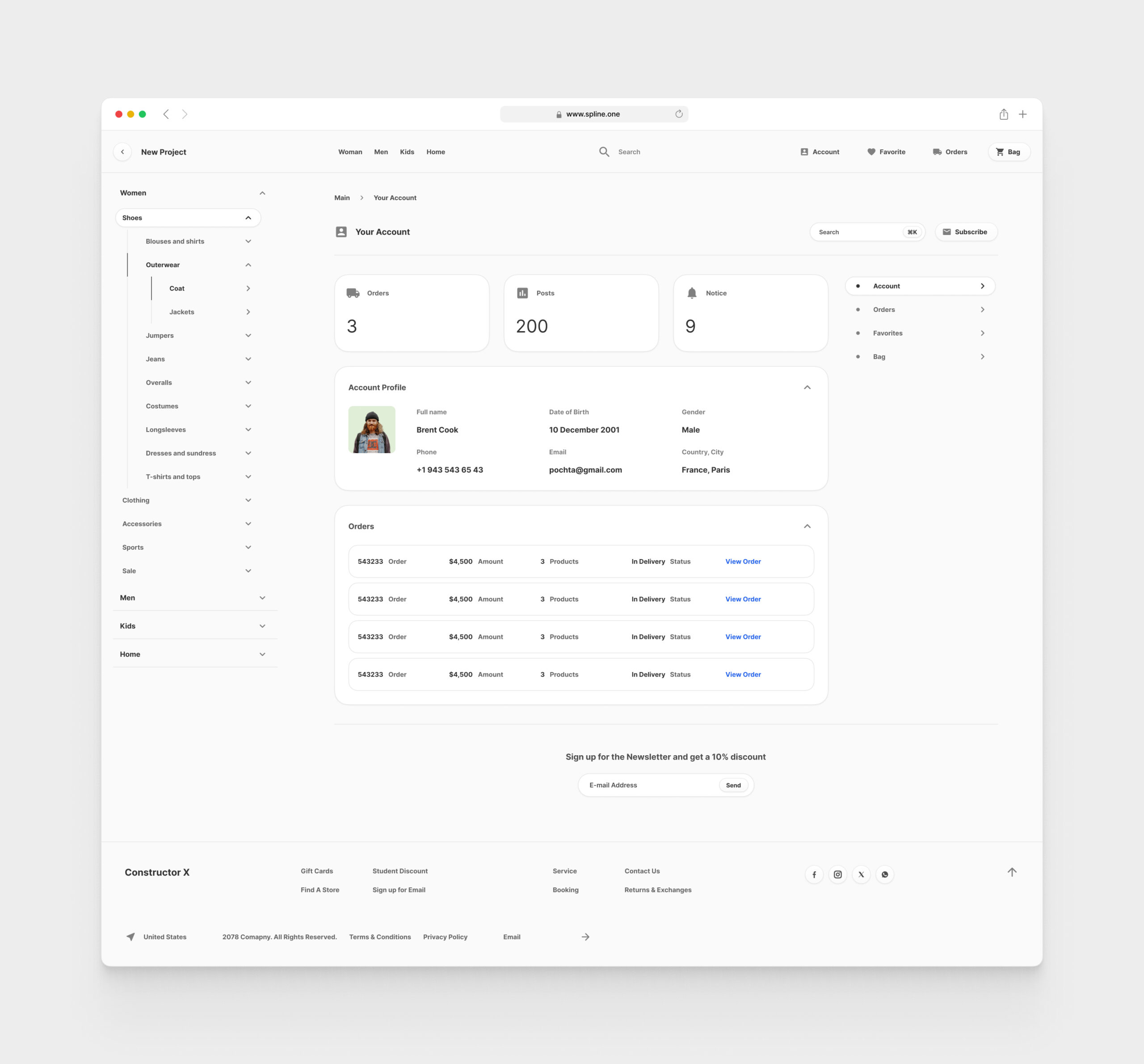 Bags Store for Figma Templates (0037)