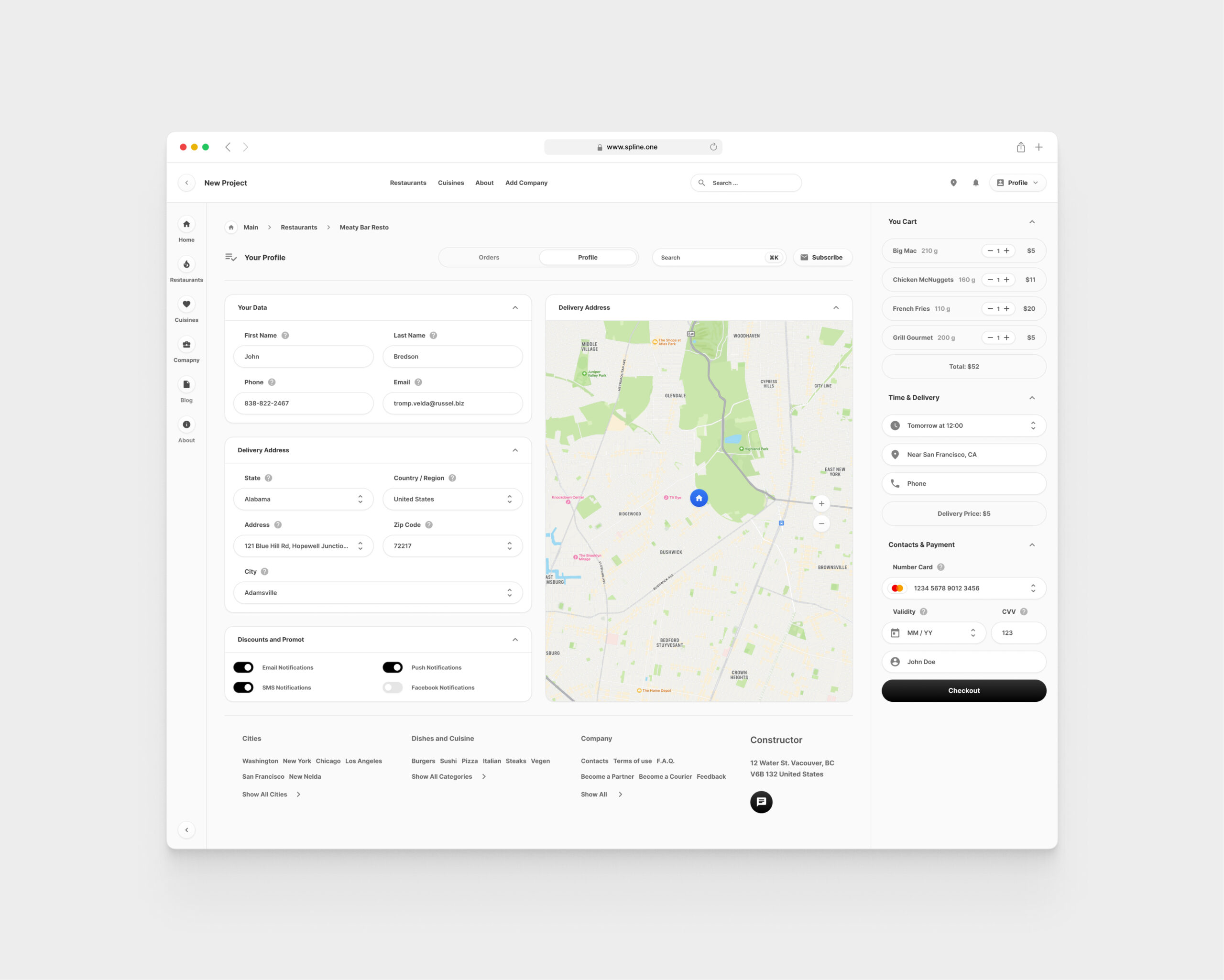 Food Delivery for Figma Templates (0030)
