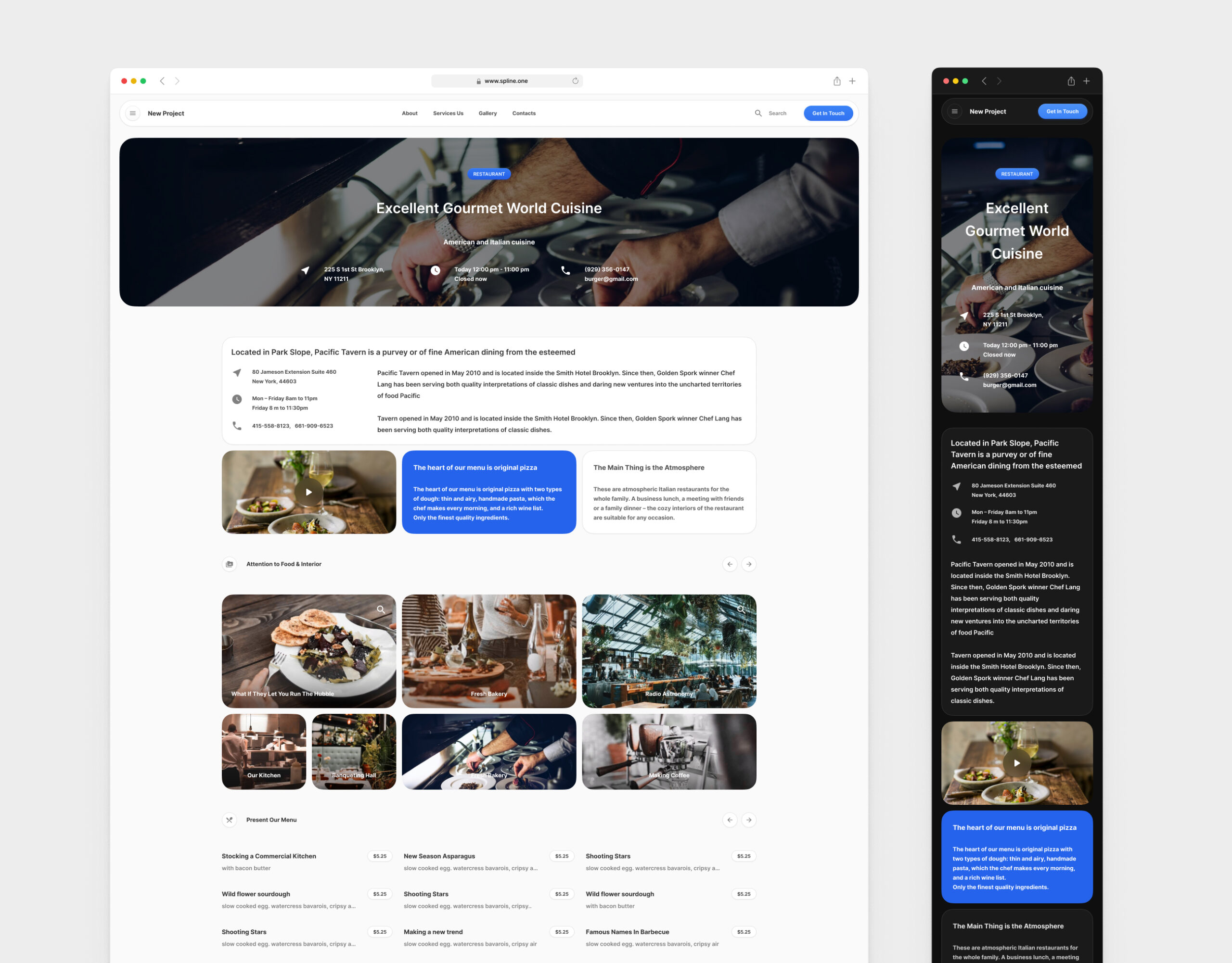 Restaurant Template for Figma (0062)