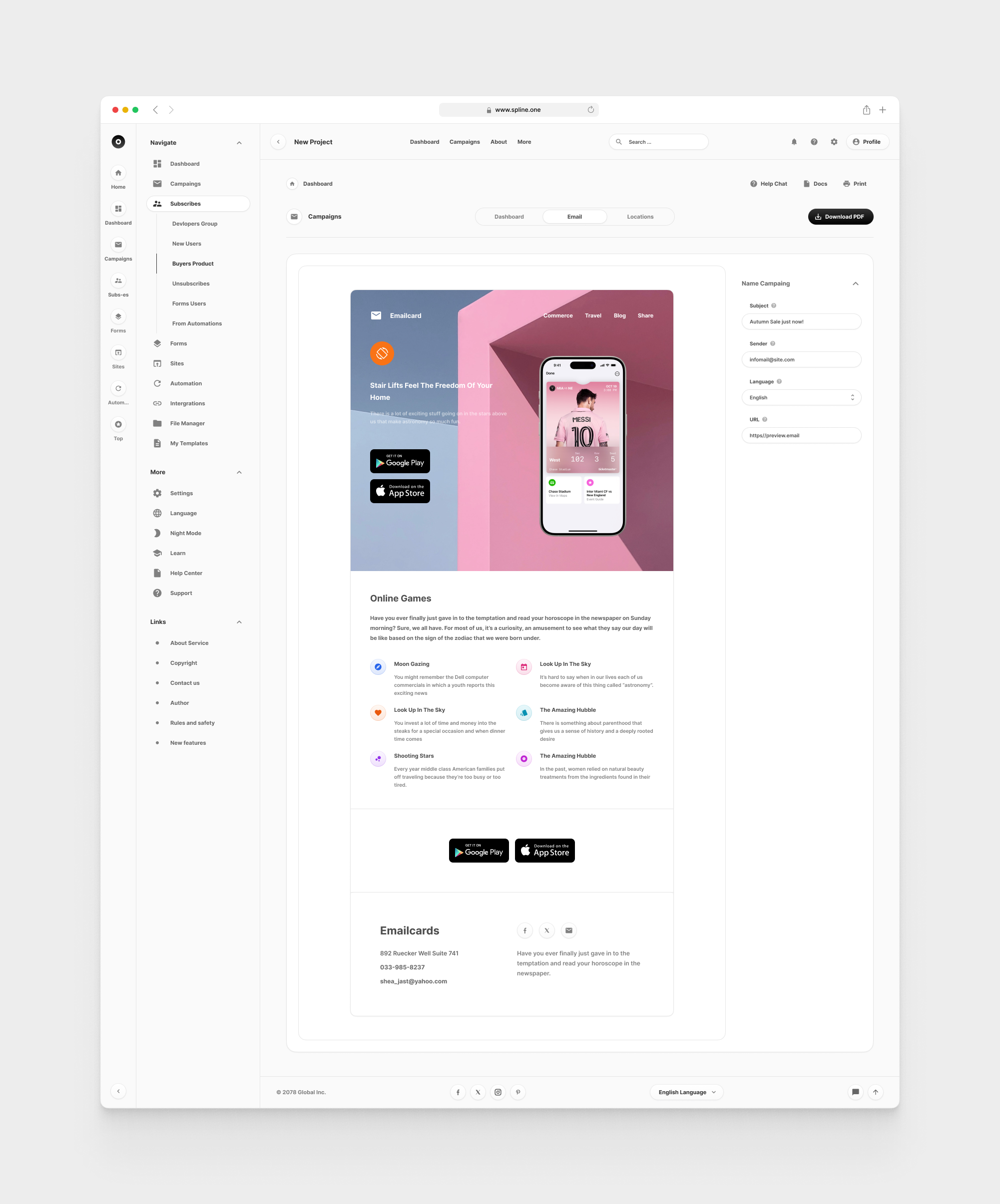 Email Dashboards for Figma Templates