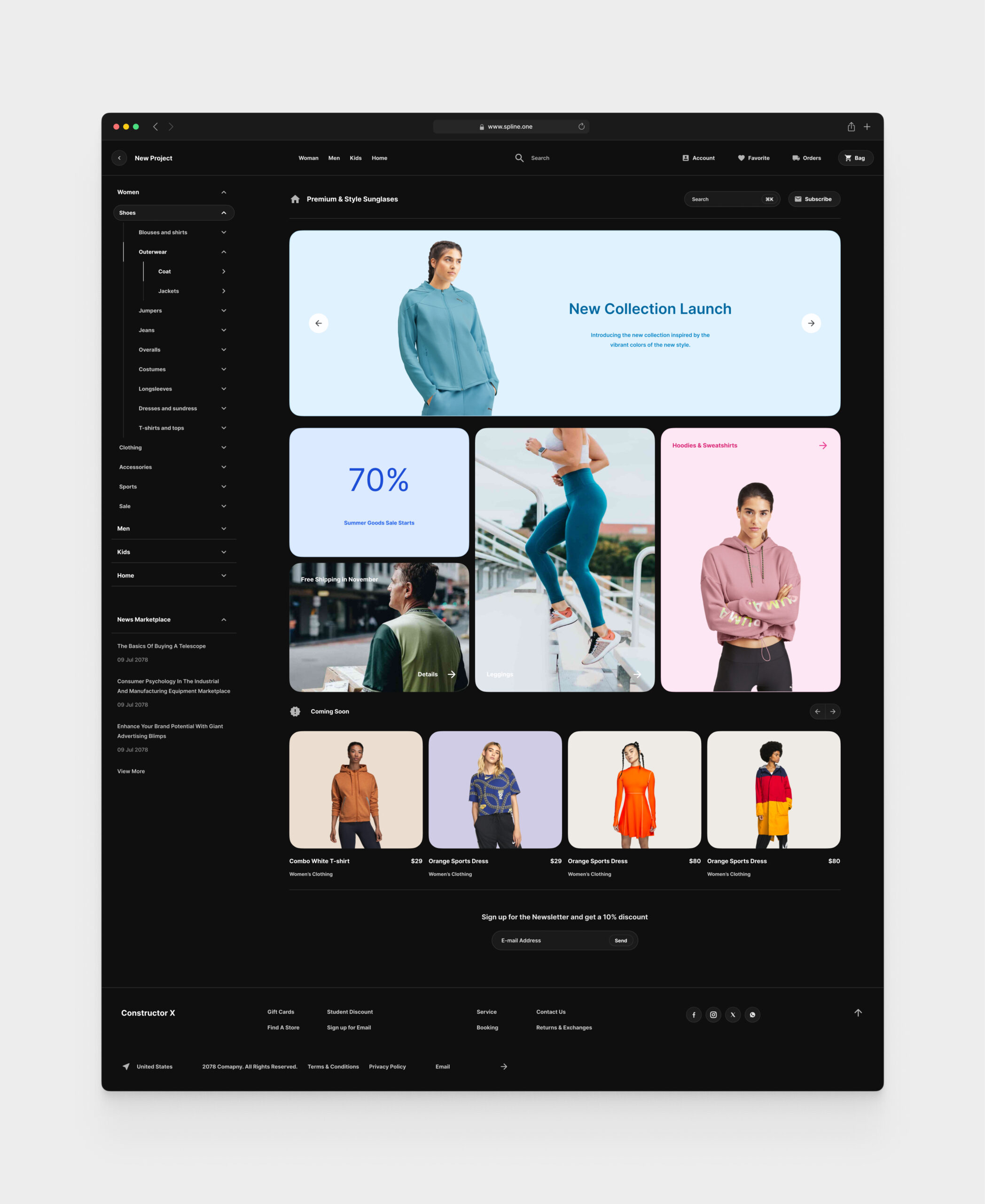 Sport Store for Figma Templates (0040)
