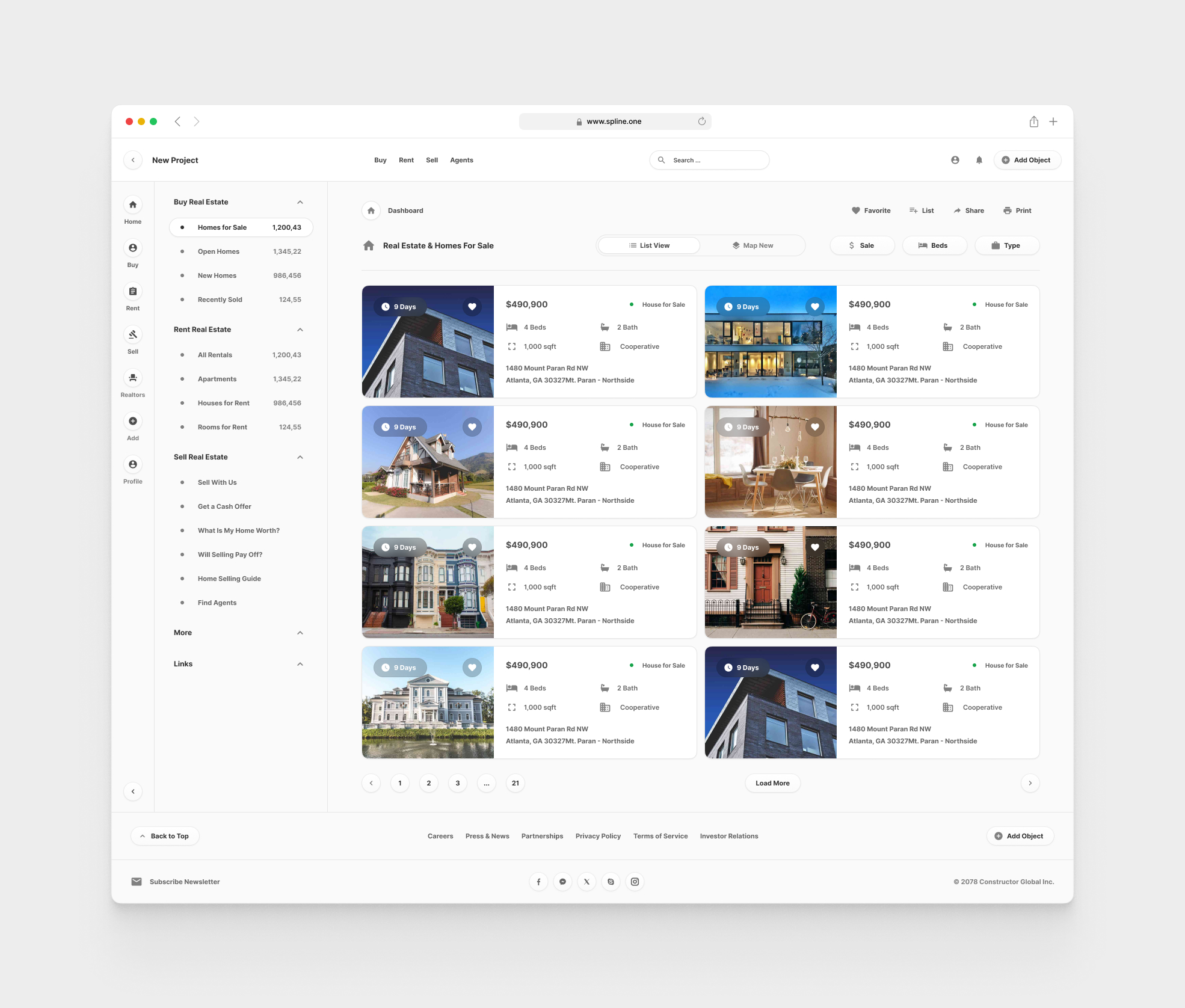 Real Estate for Figma Templates (0023)