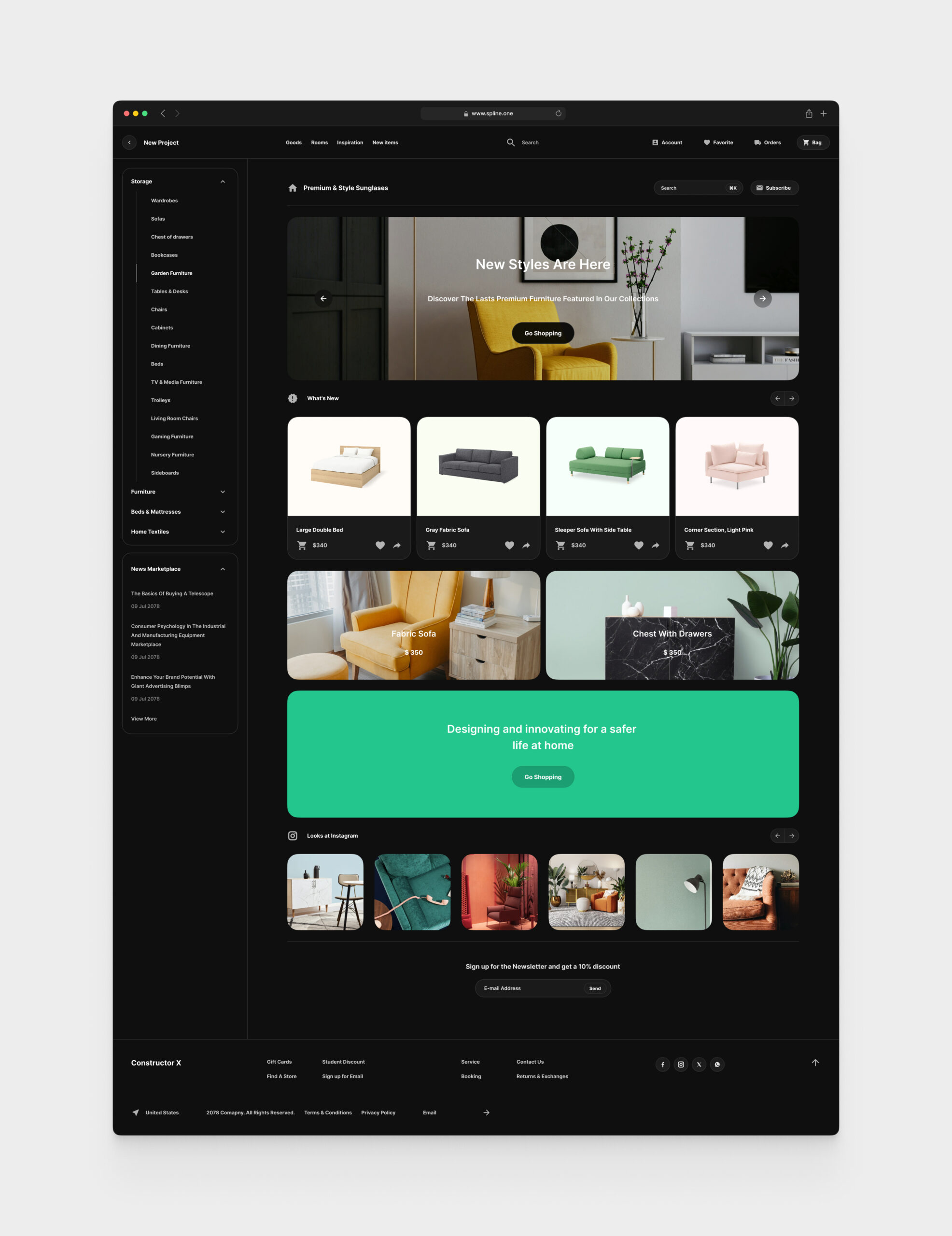 Furniture Store for Figma Templates (0036)