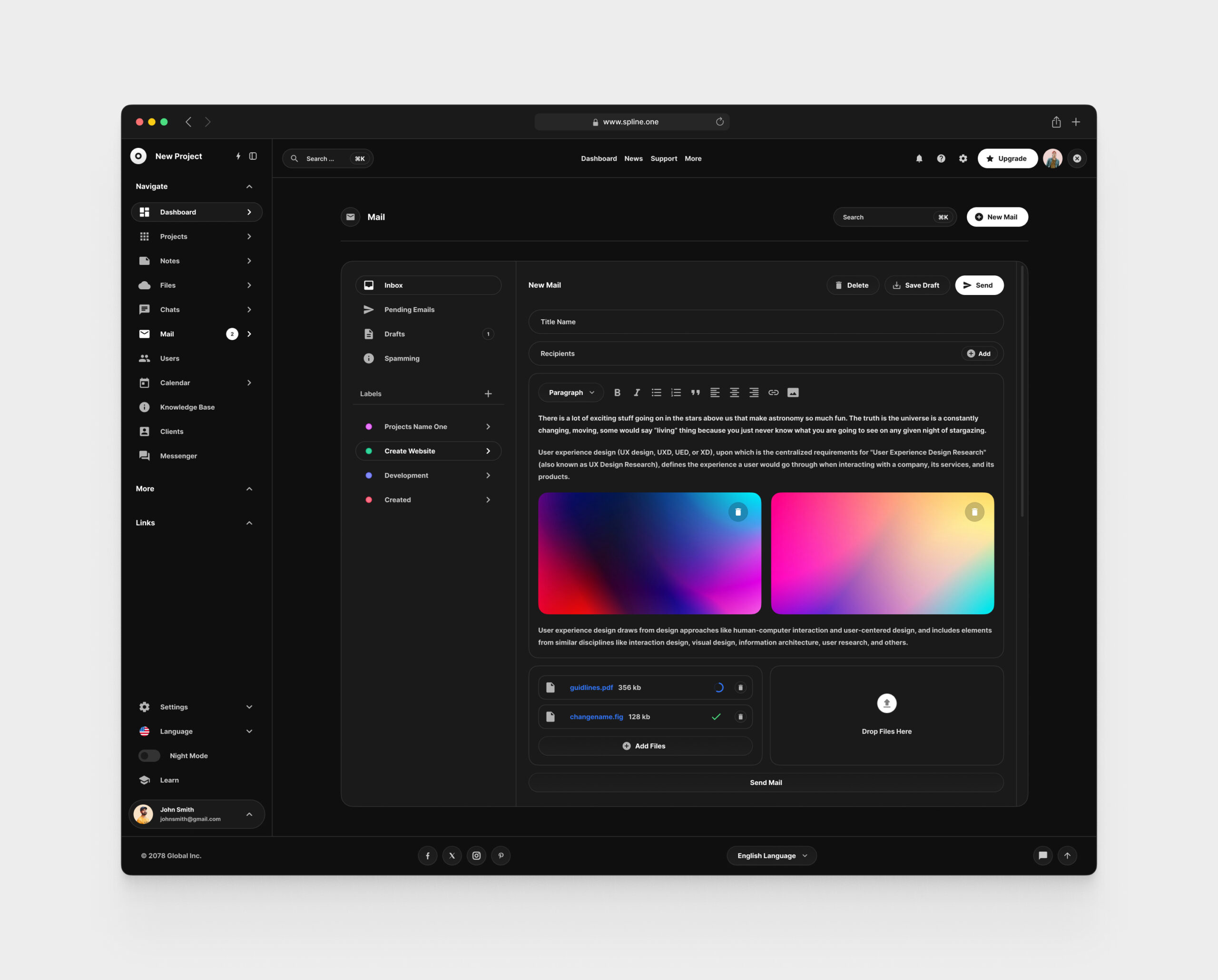 Mail for Figma Template