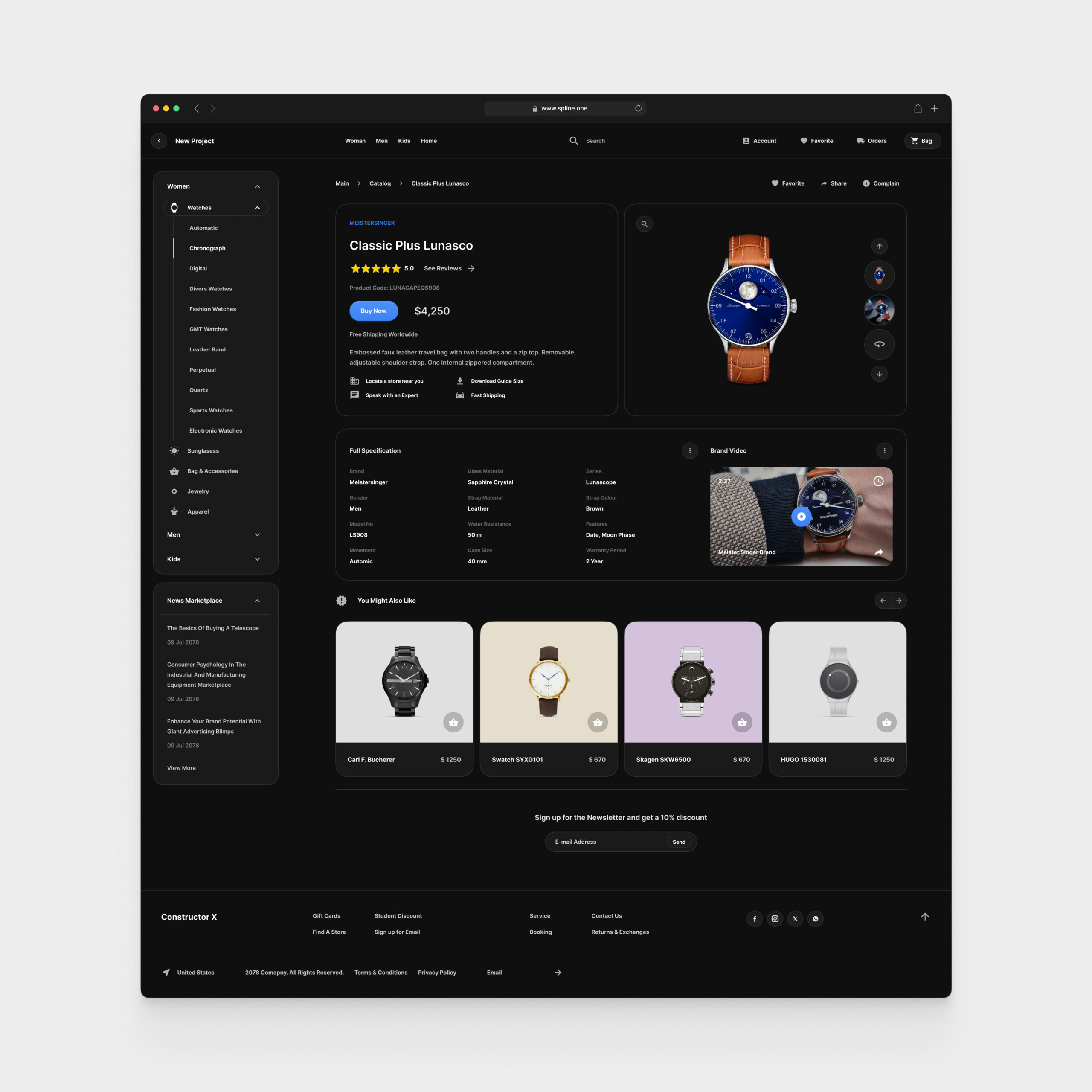 Watches Store for Figma Templates (0038)