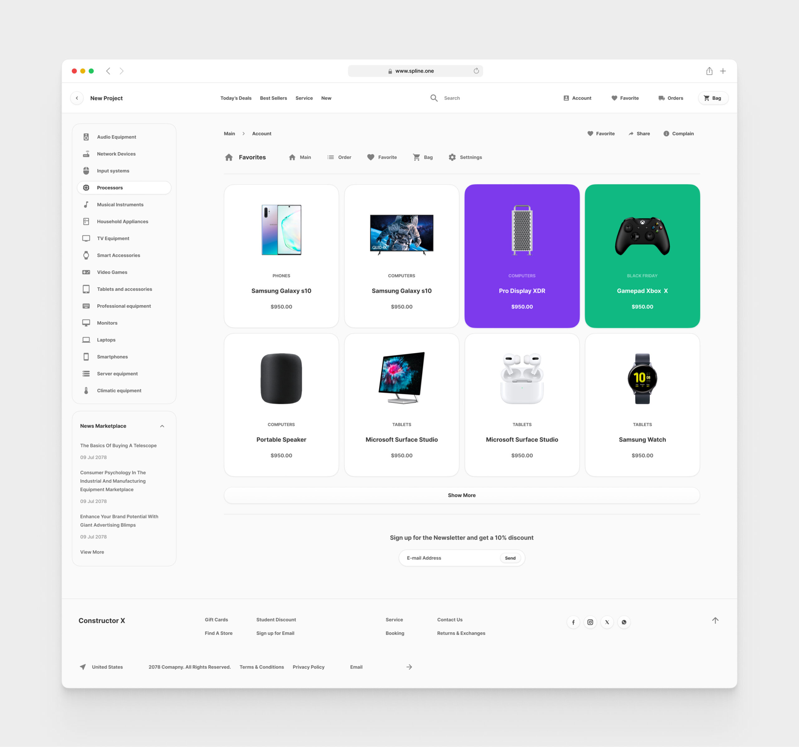 Electronic Store for Figma Templates (0035)