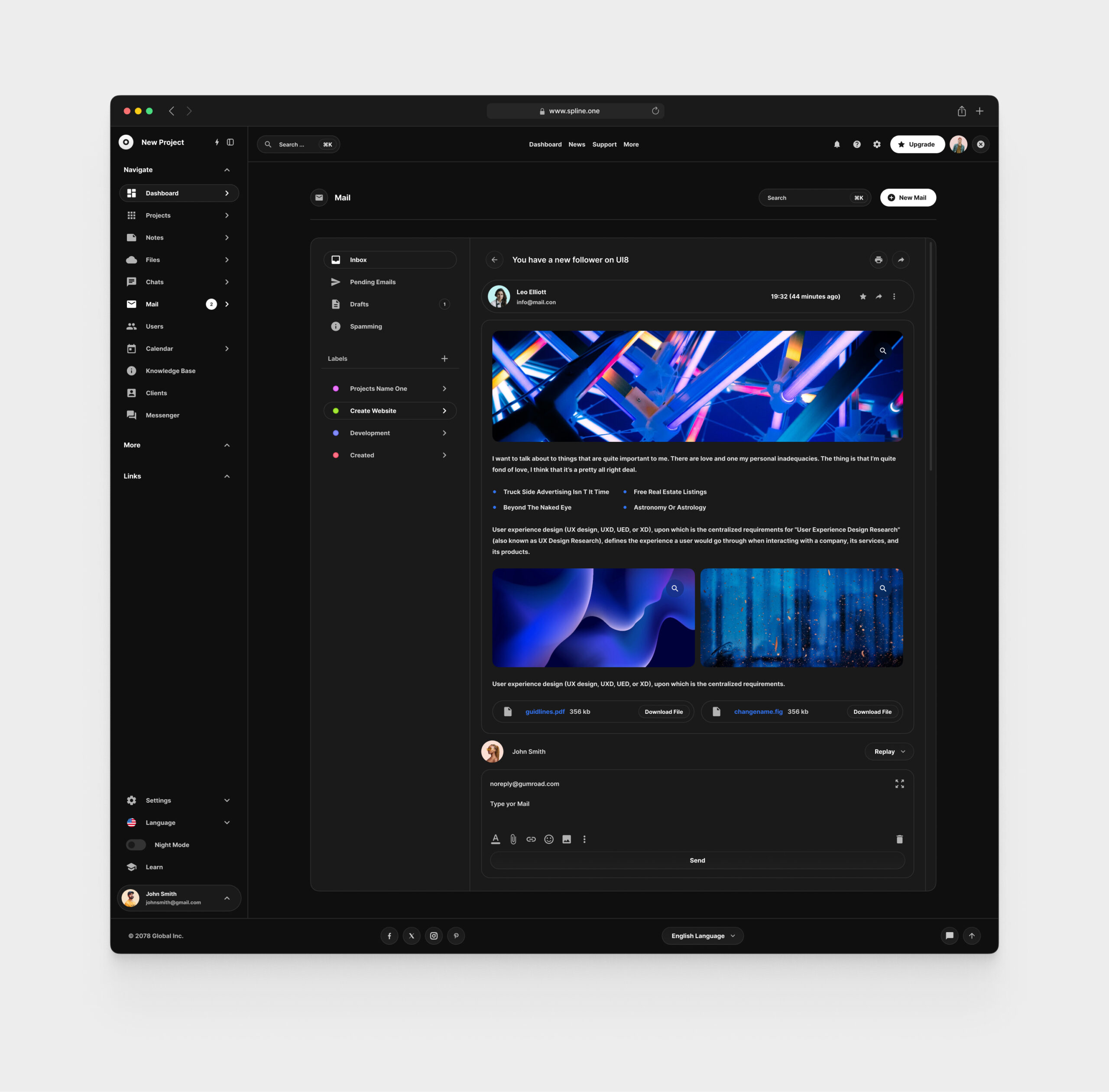 Mail for Figma Template