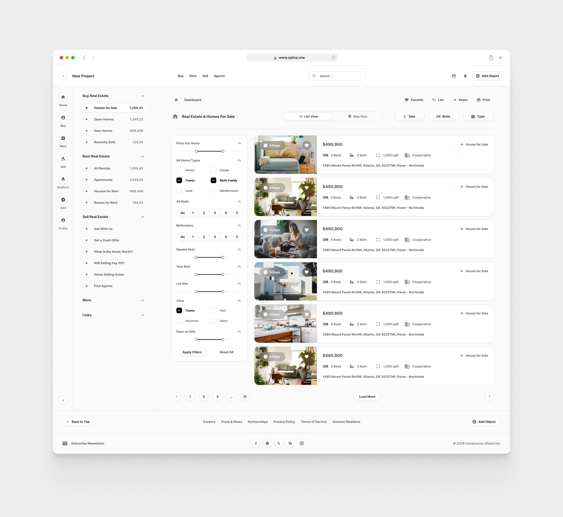 Real Estate for Figma Templates (0023)