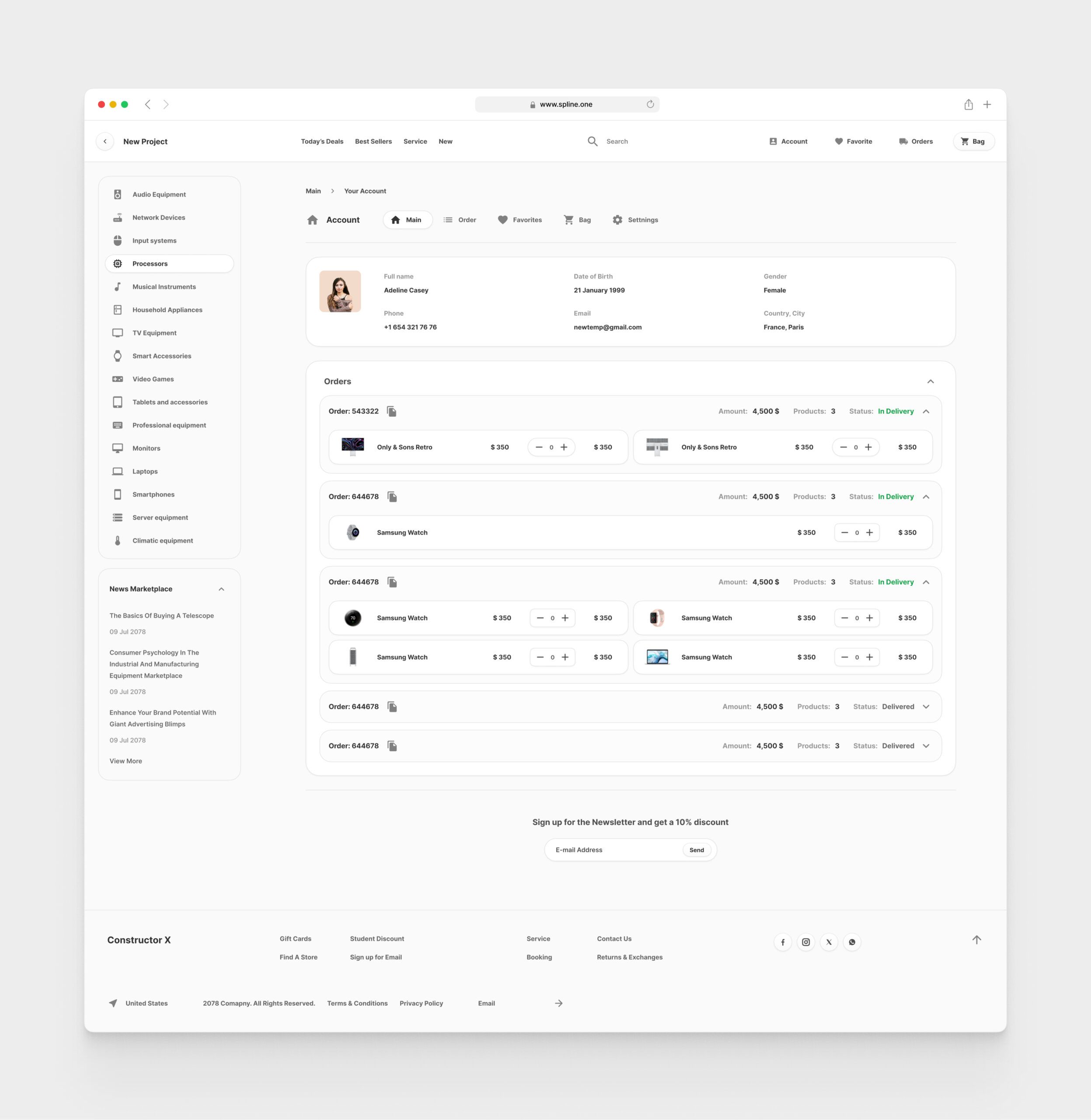 Electronic Store for Figma Templates (0035)
