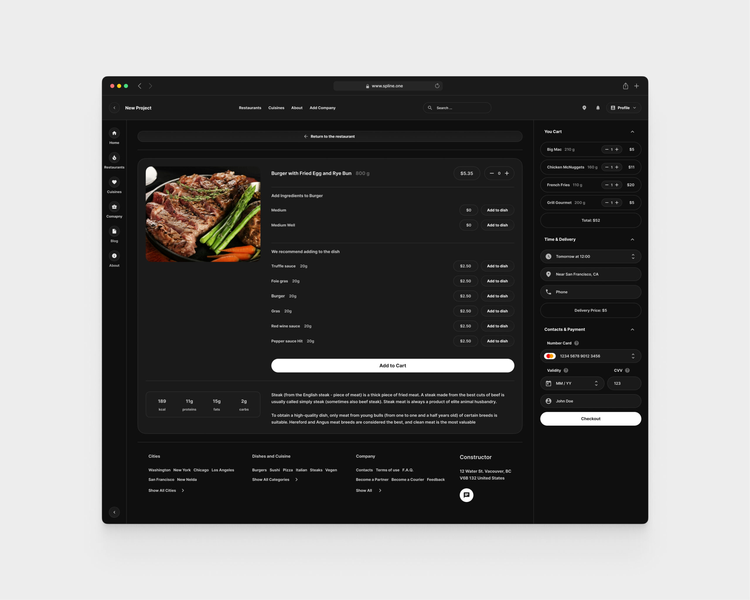 Food Delivery for Figma Templates (0030)