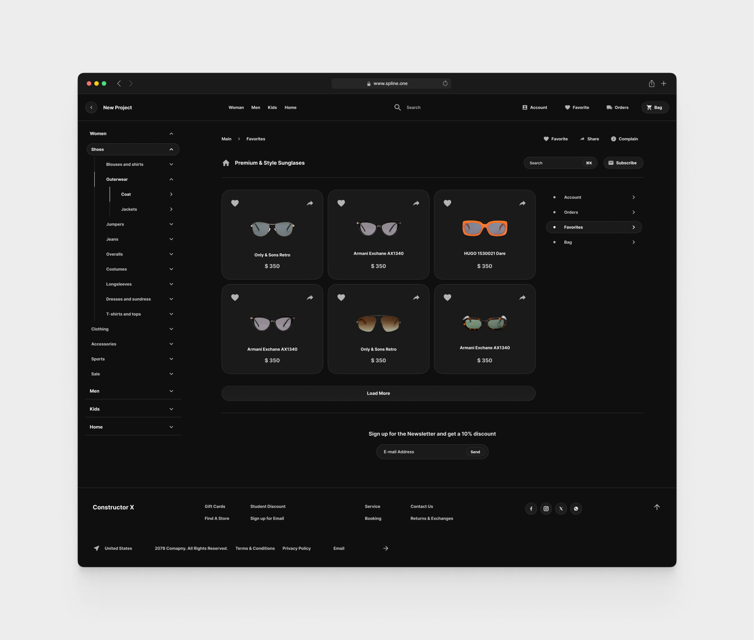 Sport Store for Figma Templates (0040)
