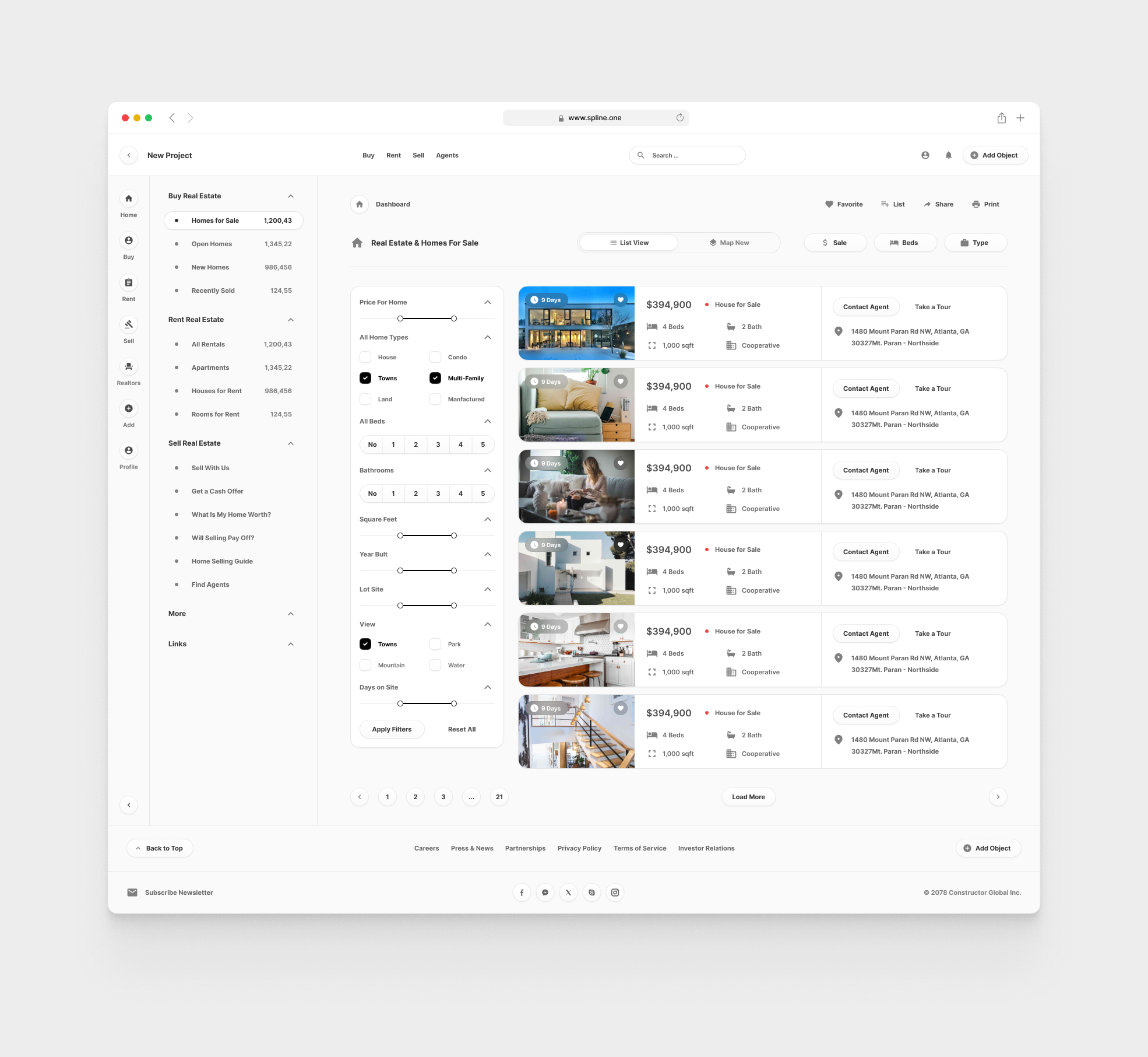 Real Estate for Figma Templates (0023)