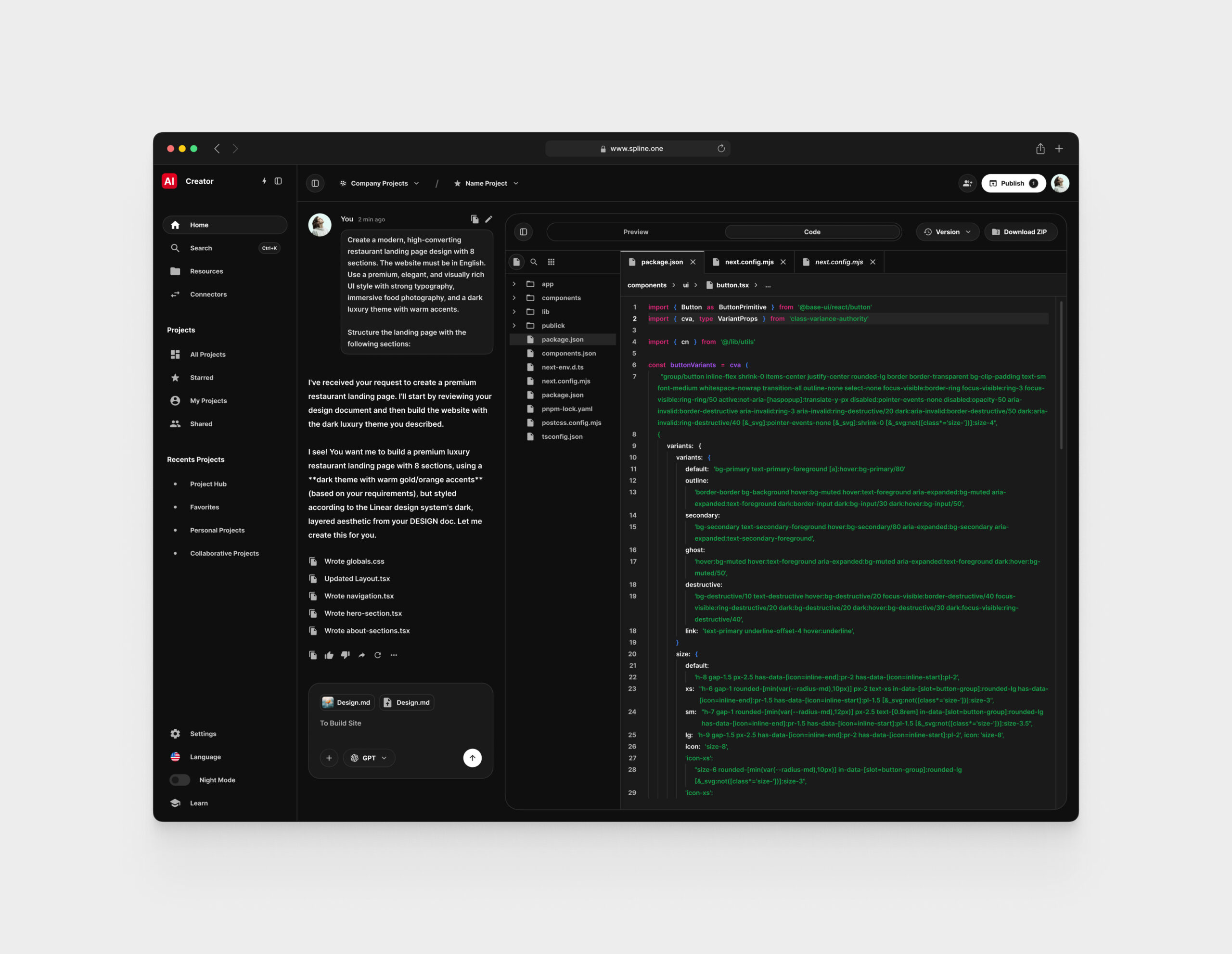 AI Web Generate for Figma Templates (0022)