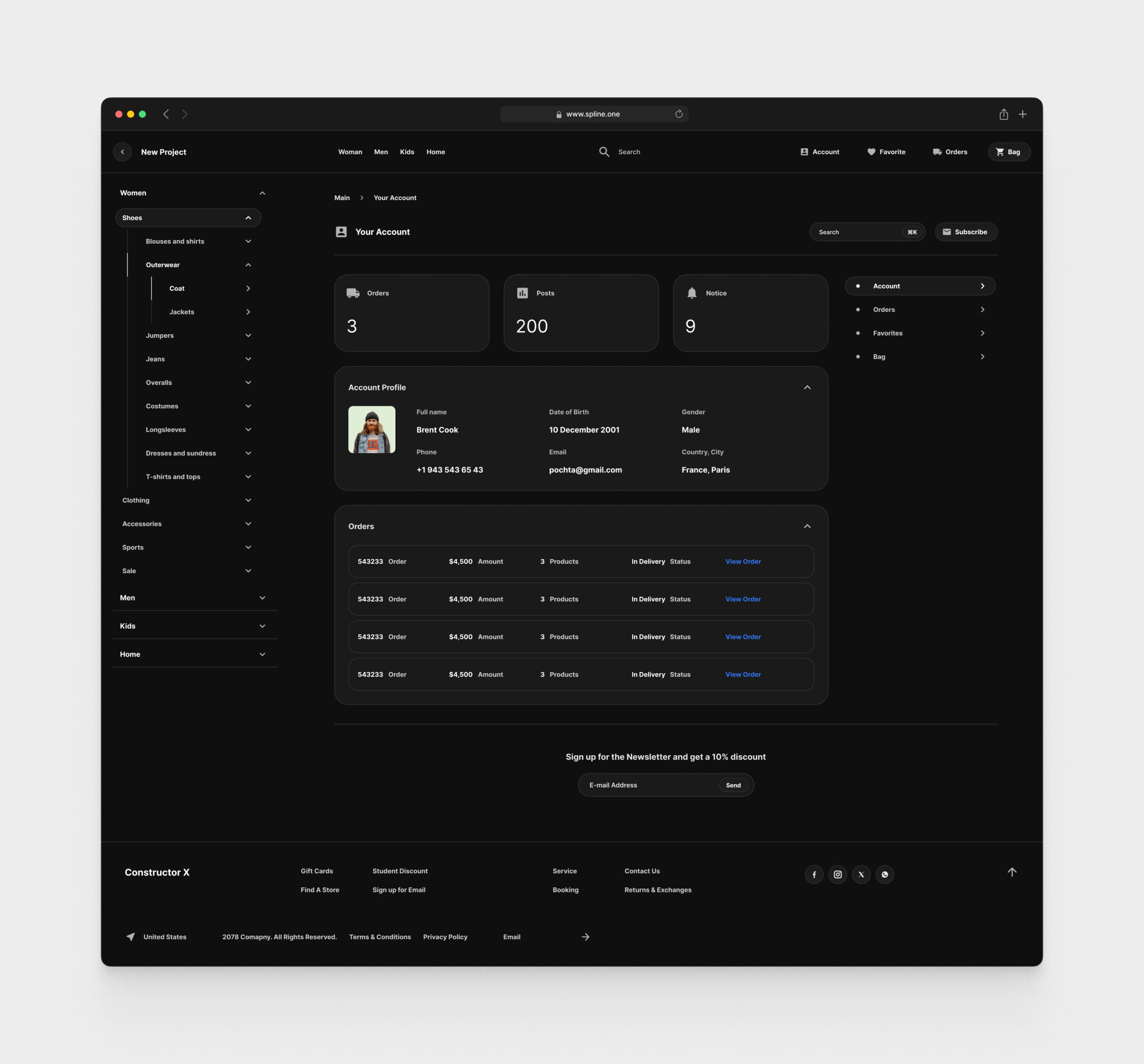 Bags Store for Figma Templates (0037)