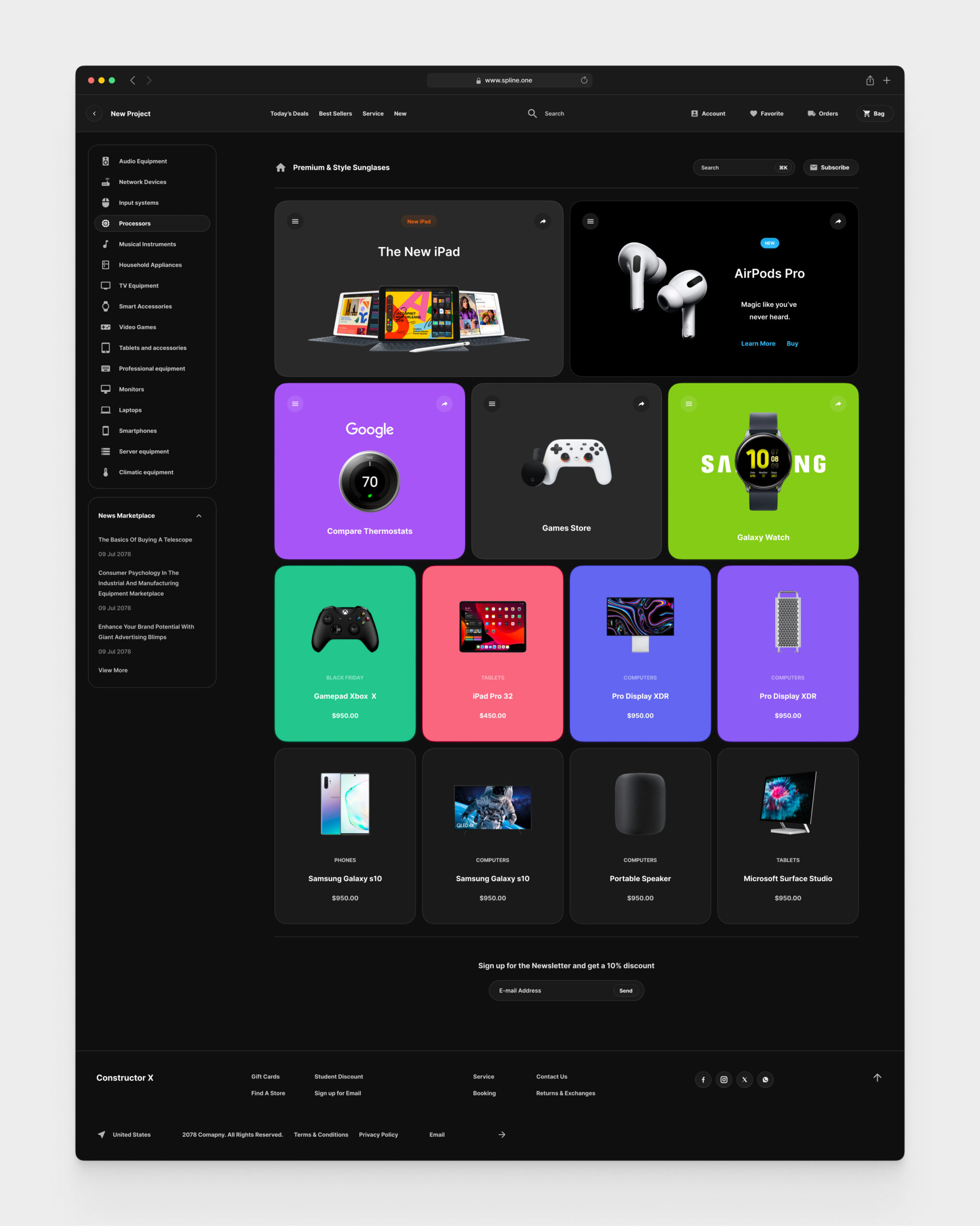 Electronic Store for Figma Templates (0035)