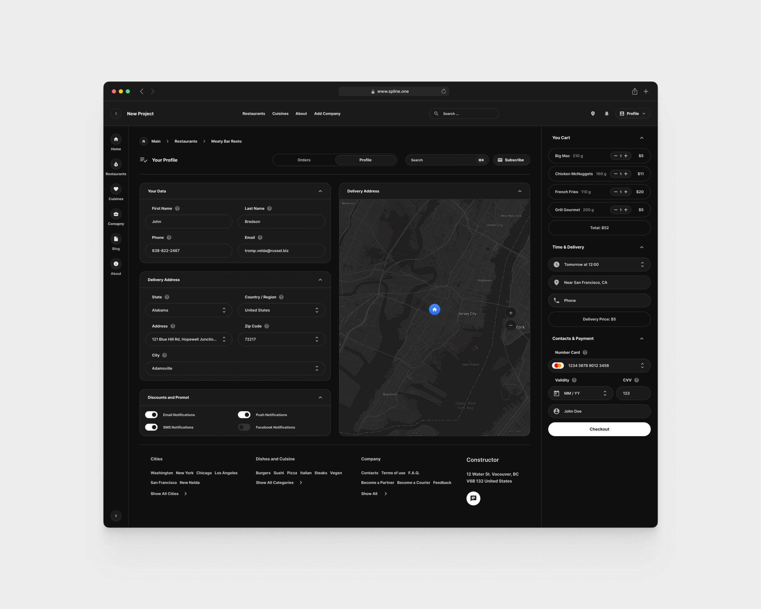 Food Delivery for Figma Templates (0030)