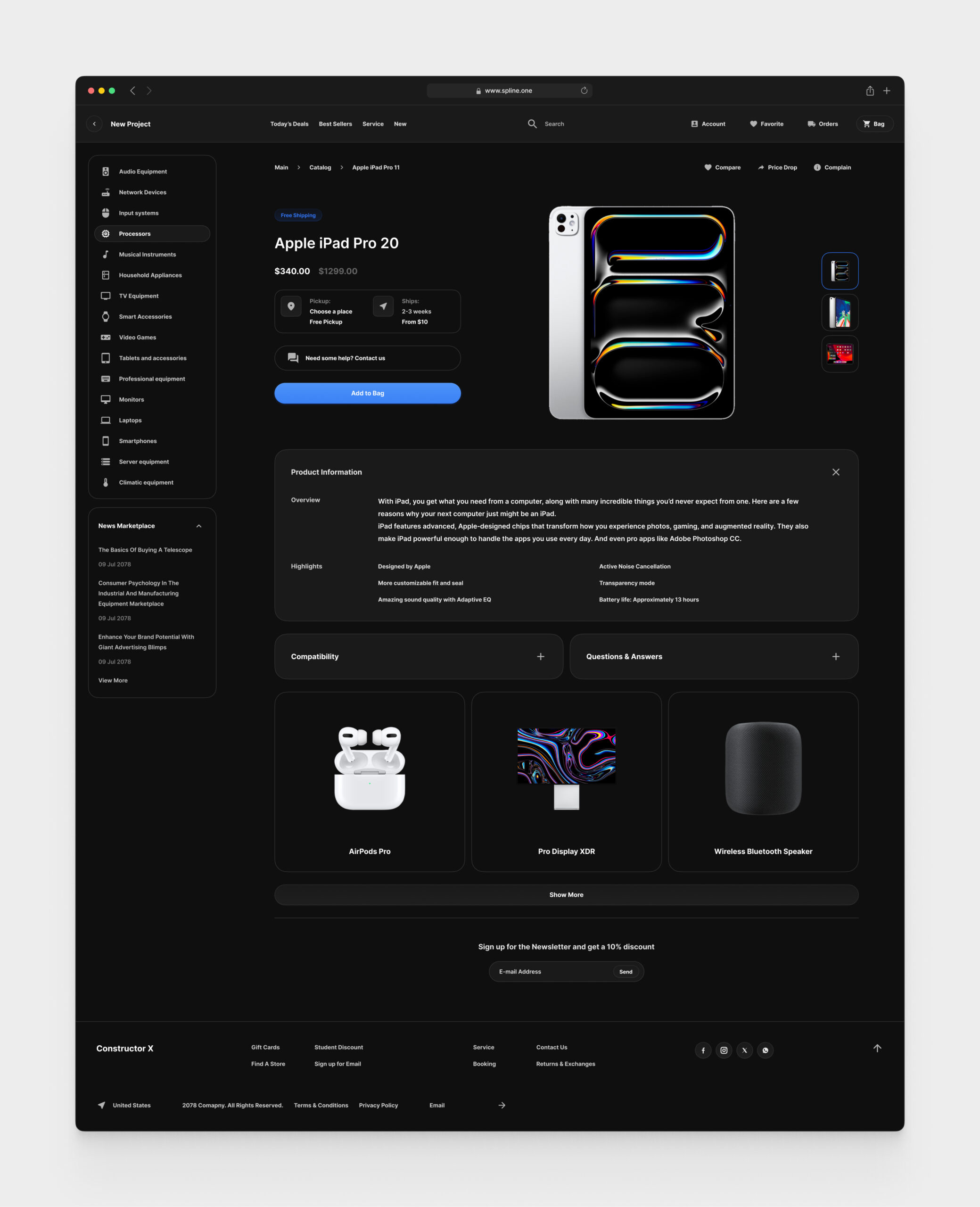 Electronic Store for Figma Templates (0035)