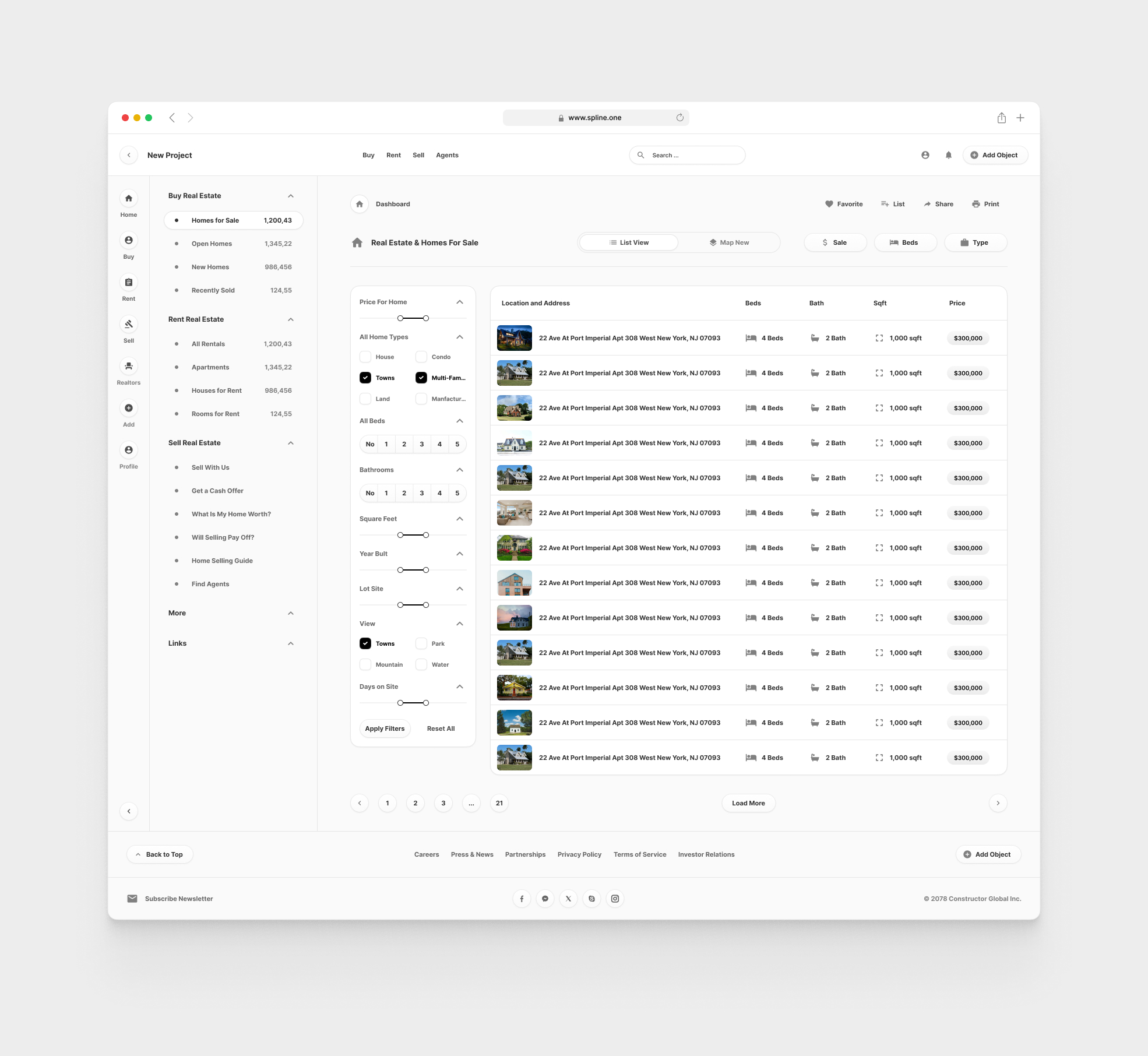 Real Estate for Figma Templates (0023)