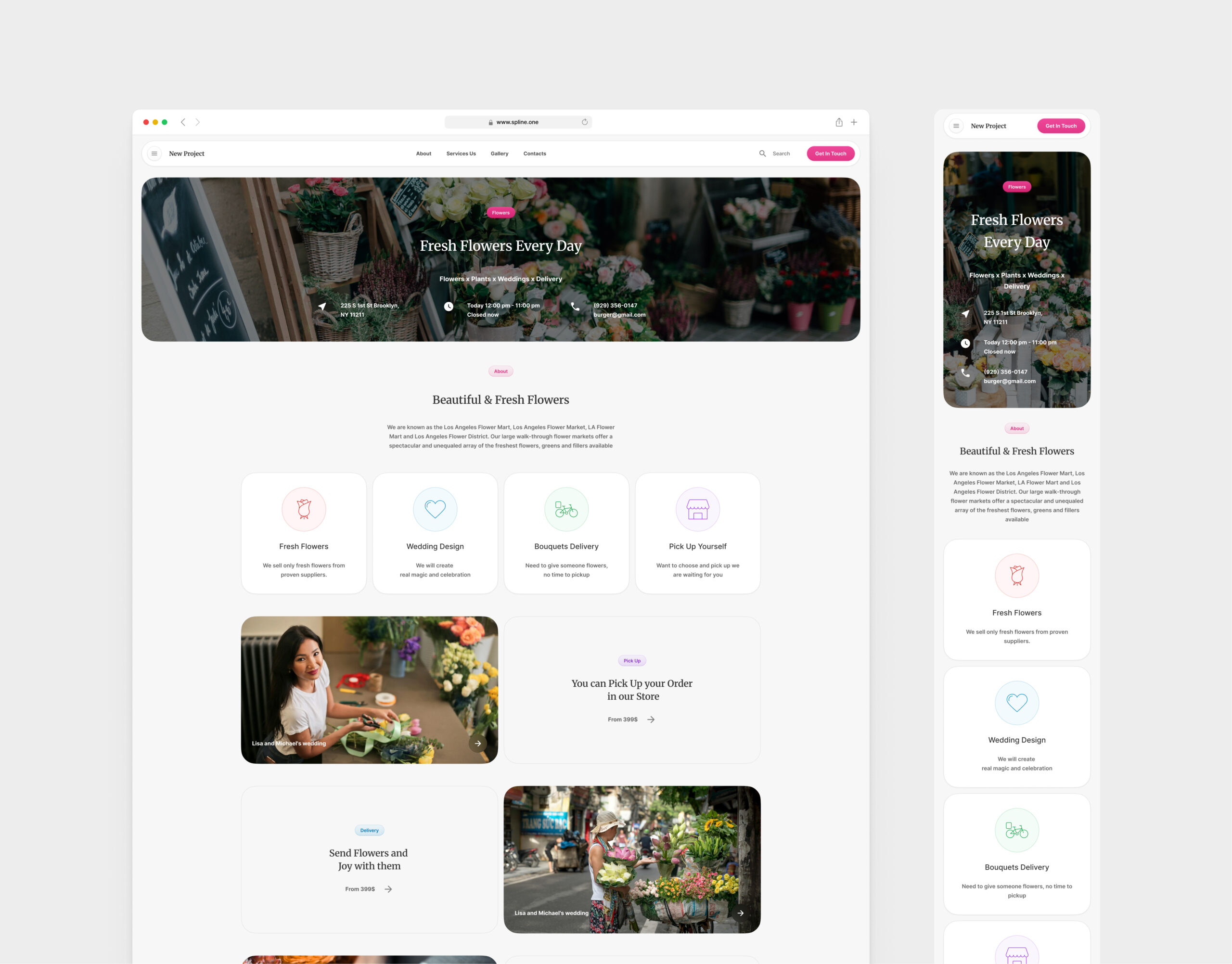 Flowers Template for Figma (0042)