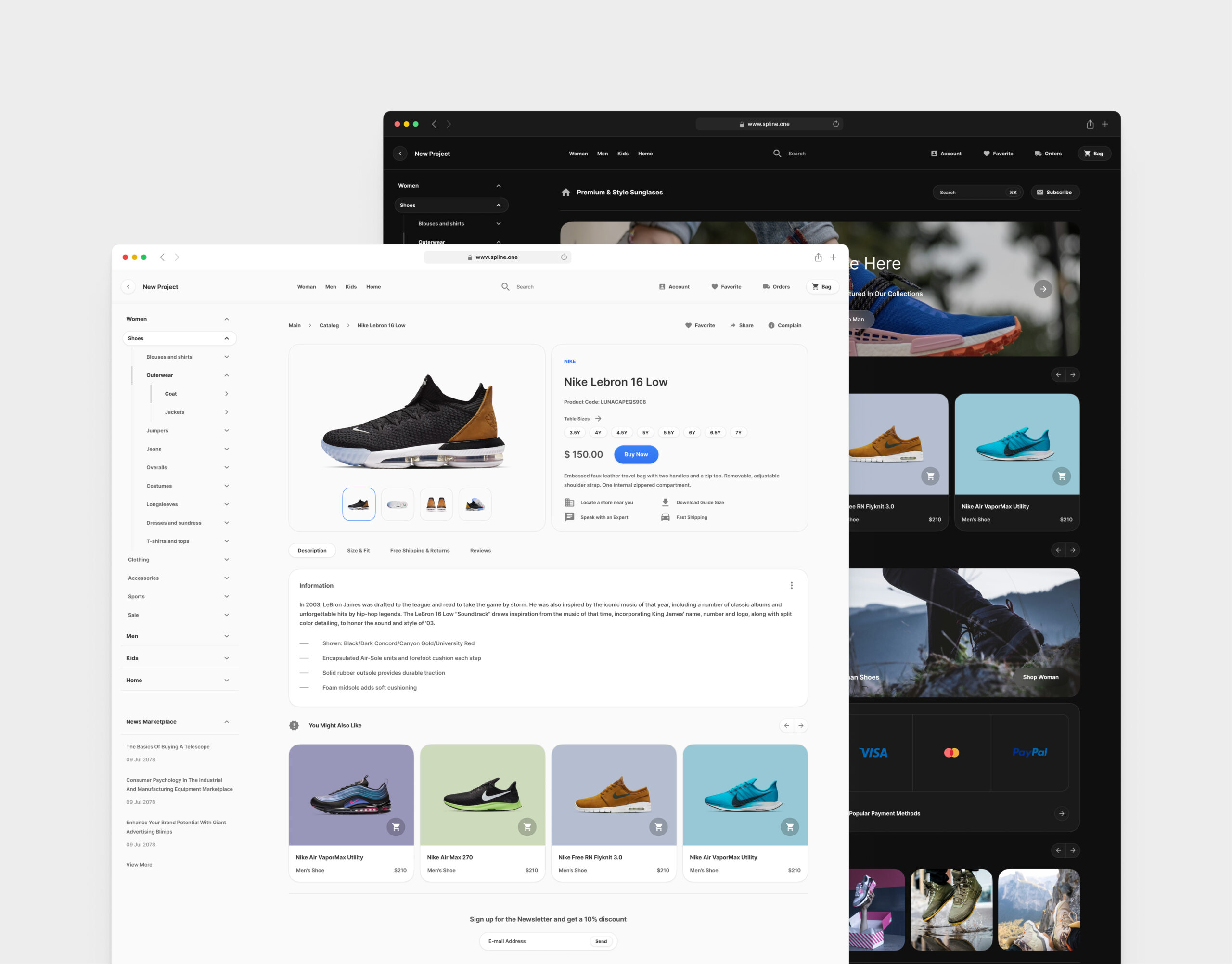 Shoes Store for Figma Templates (0041)