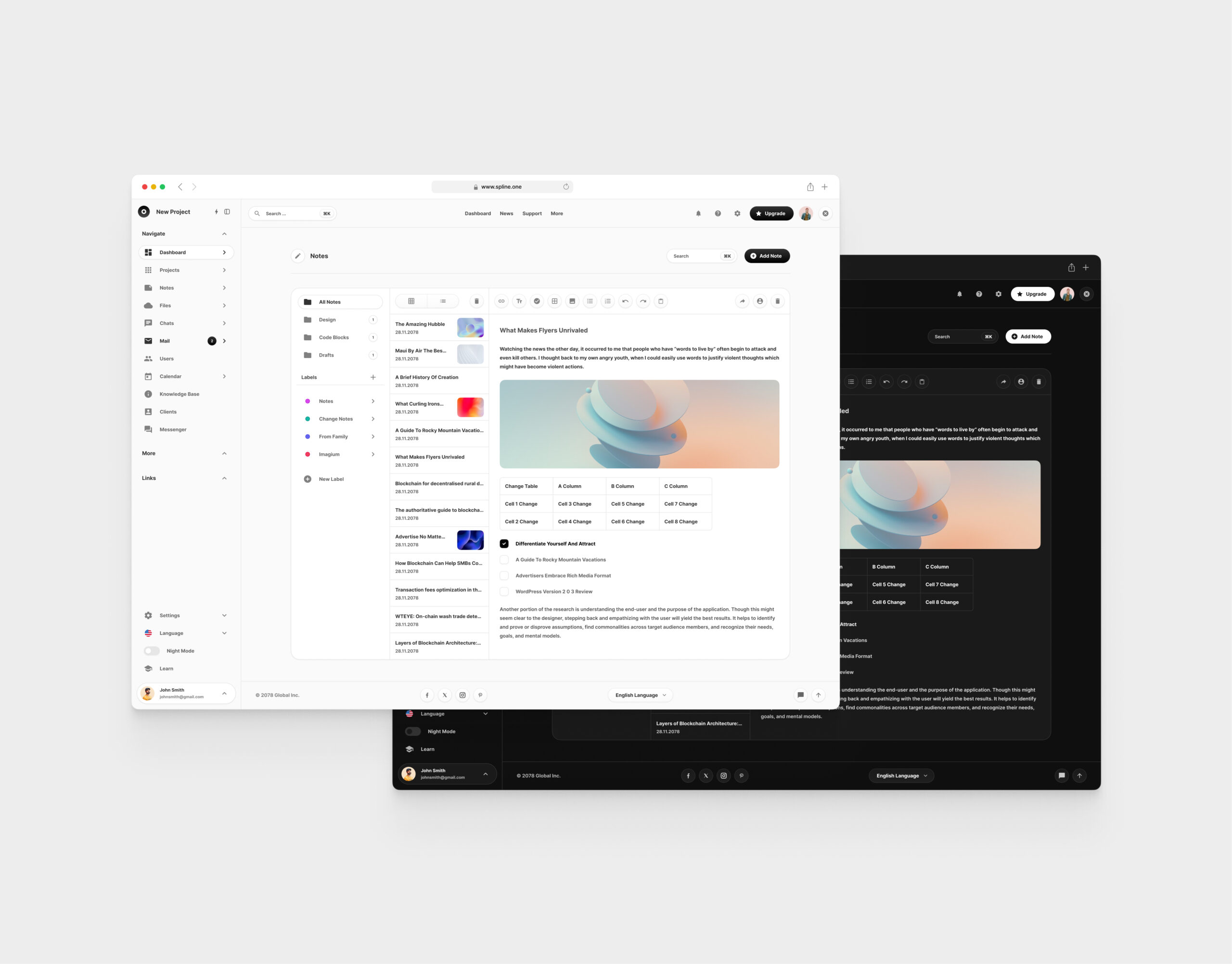 Notes for Figma Templates (0015)