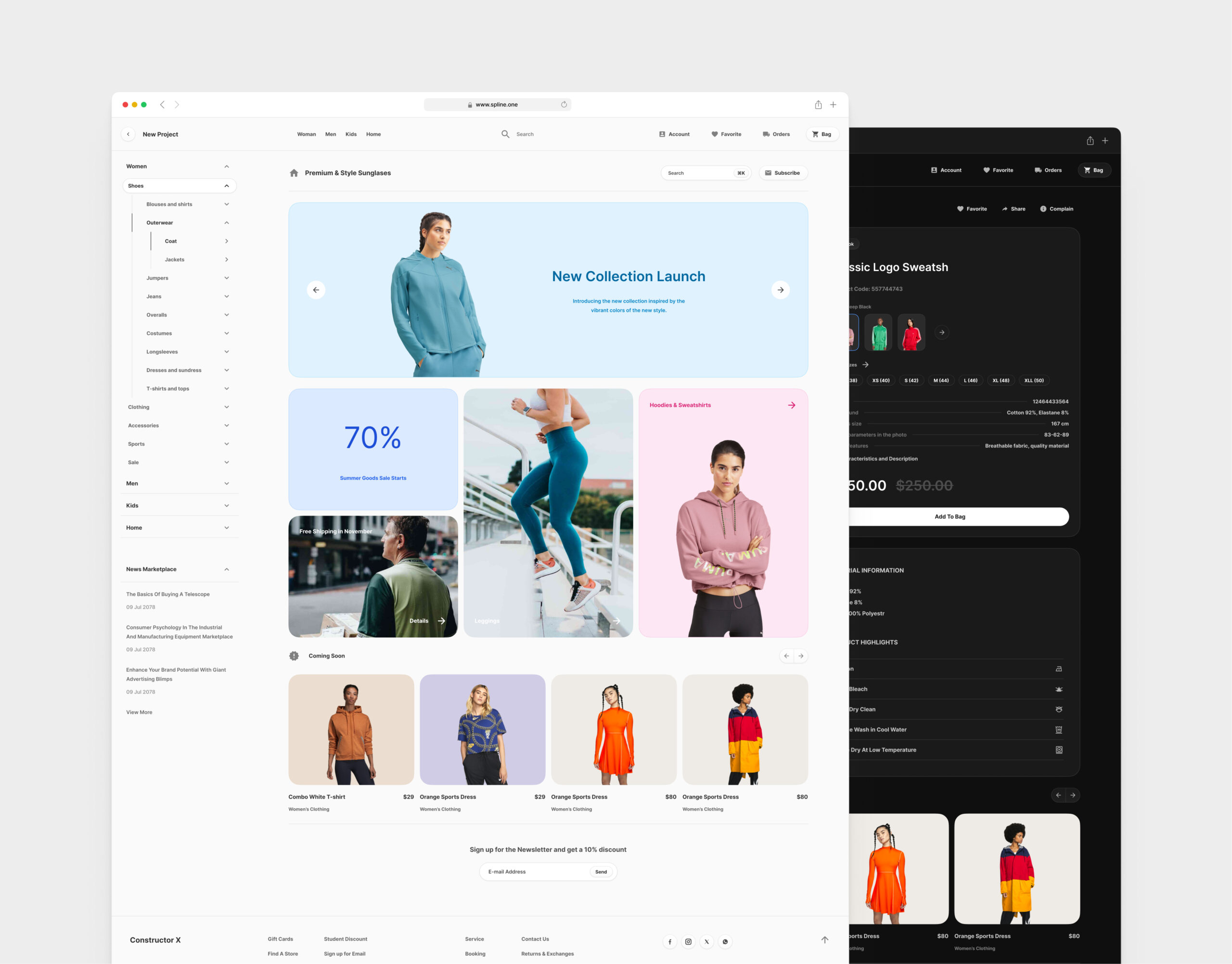 Sport Store for Figma Templates (0040)