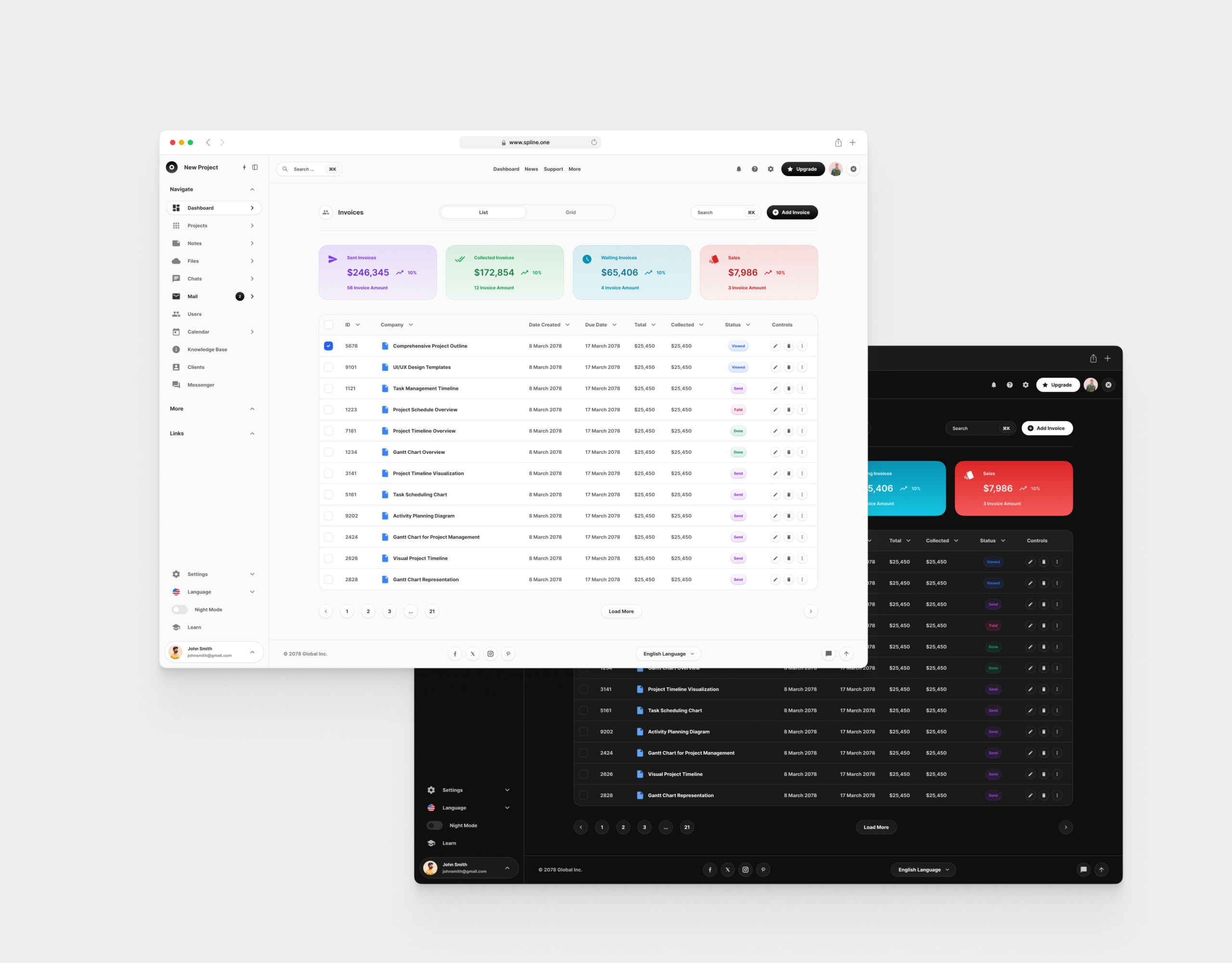 Invoice for Figma Tempalte (0011)