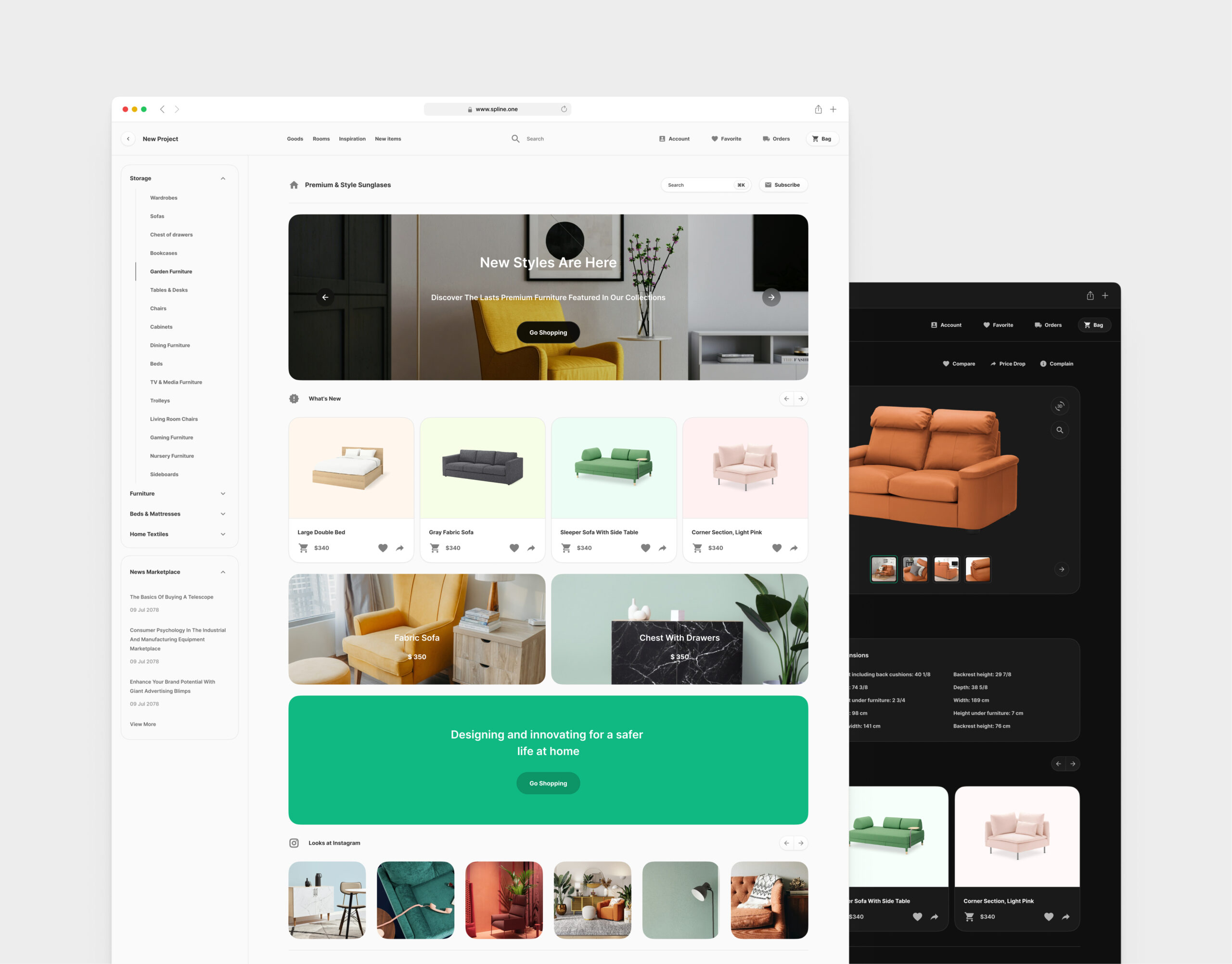 Furniture Store for Figma Templates (0036)